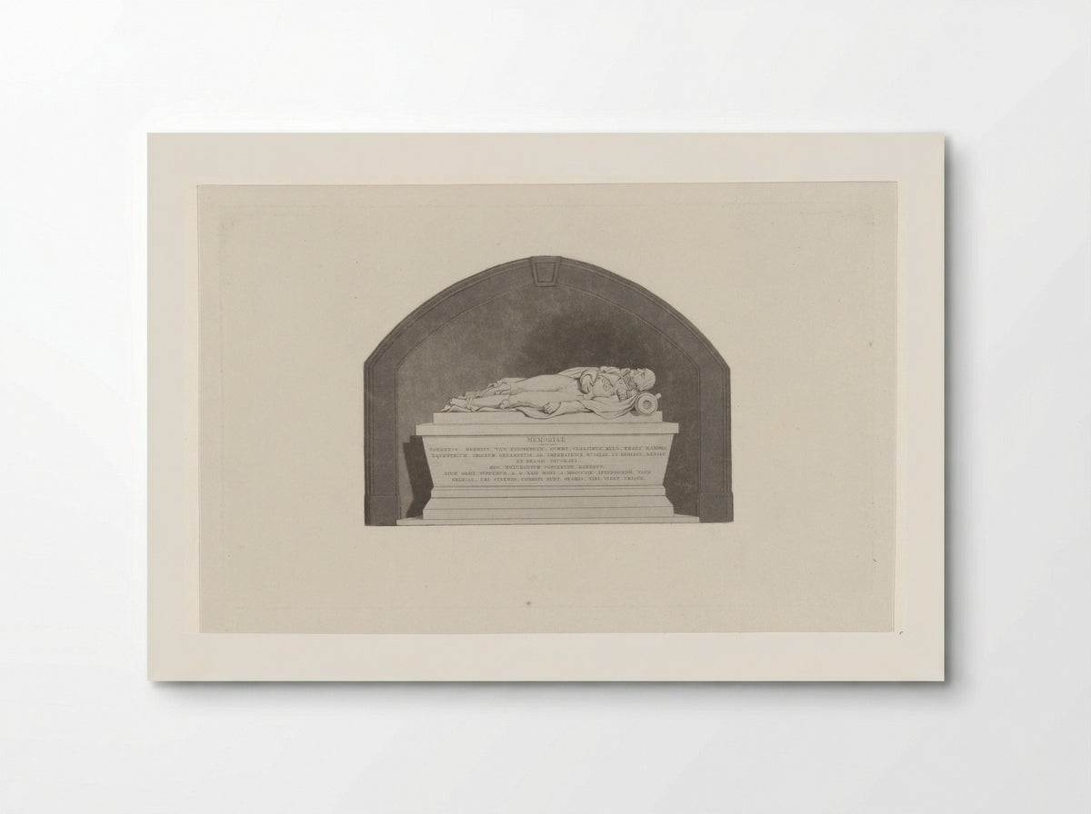 Grafmonument Jan Hendrik van Kinsbergen - Johannes Philippus Lange - Poster