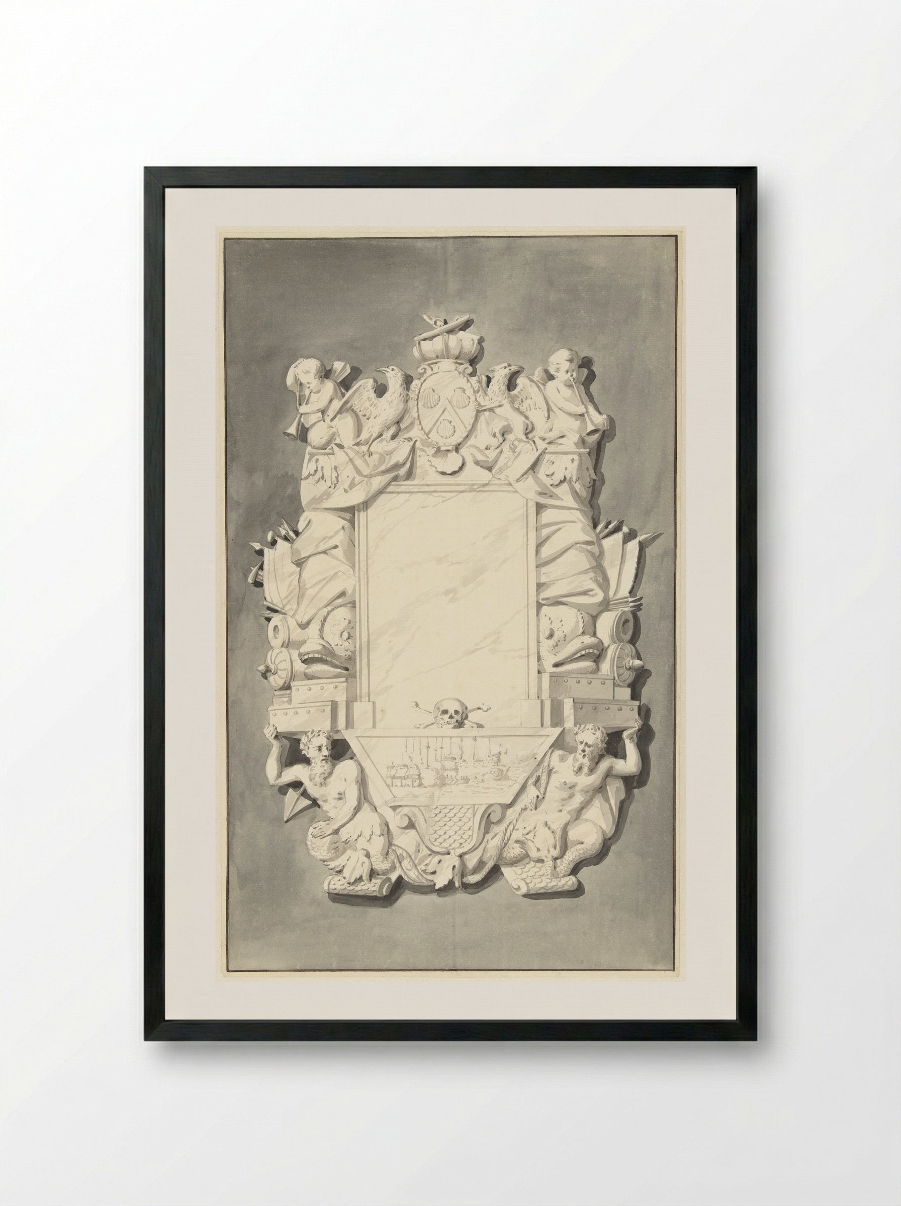 Grafmonument van Anthony Pieterson - Gerrit Lamberts - Framed Print Black