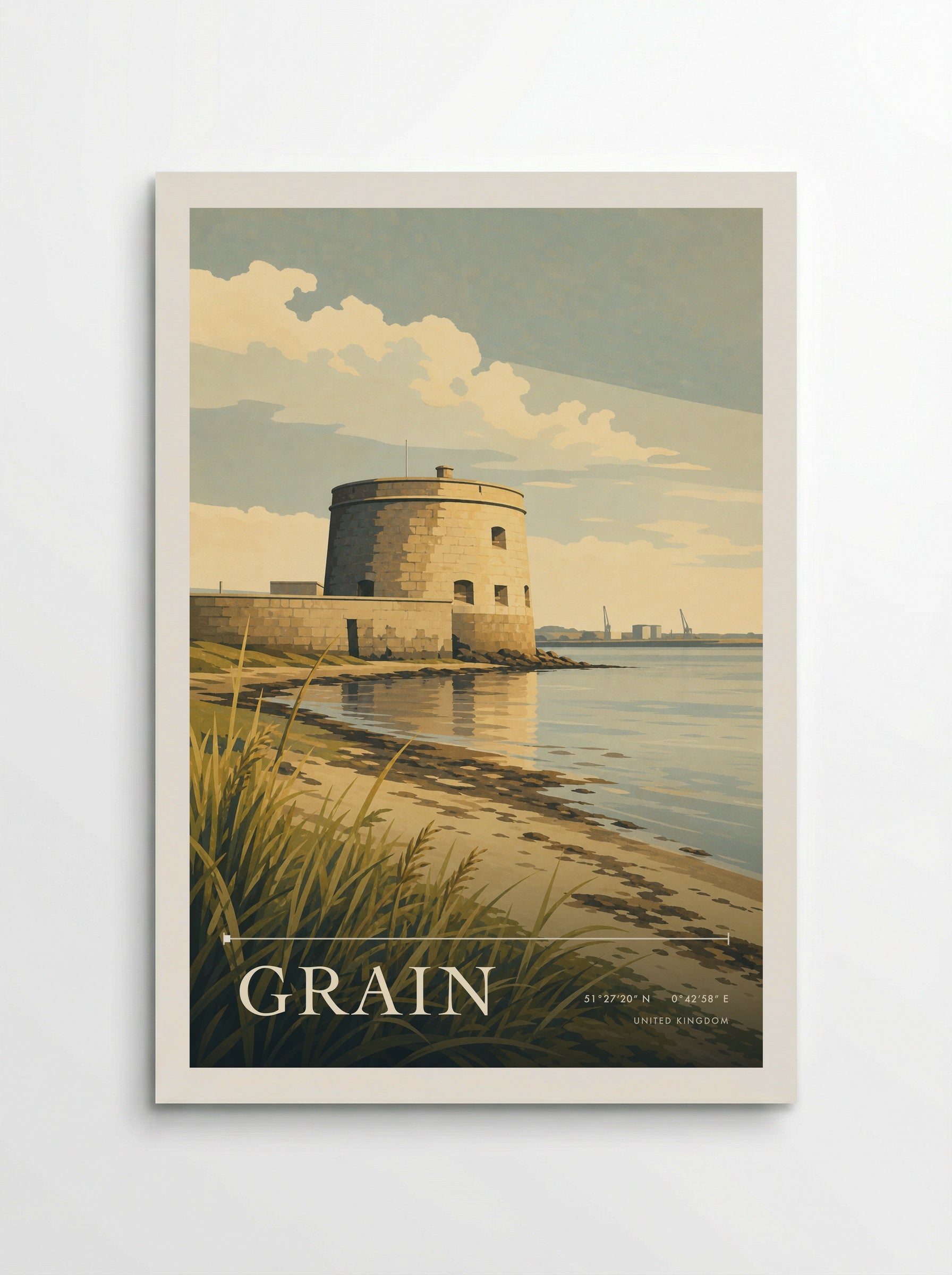 Grain United Kingdom Travel Poster - Poster