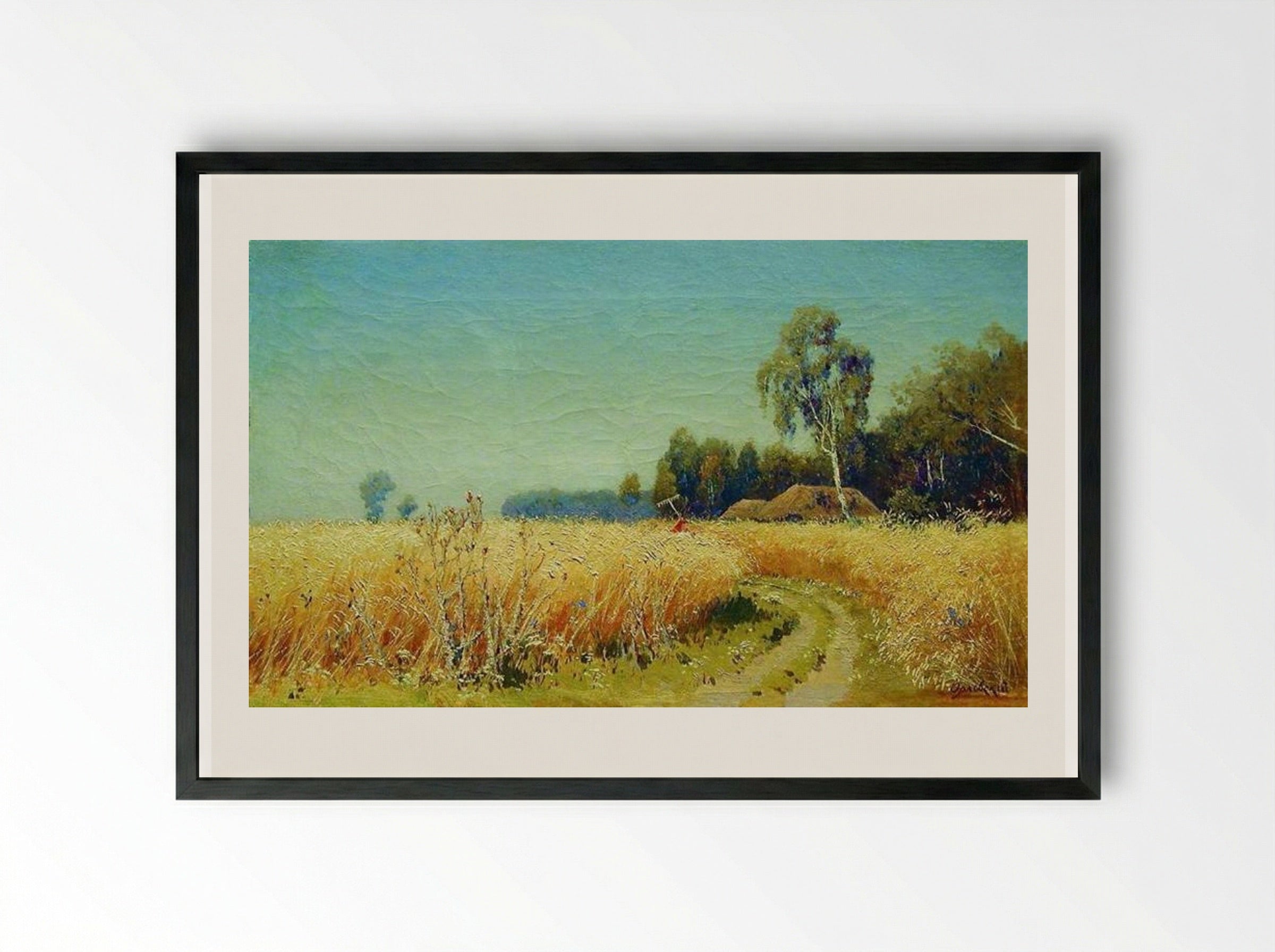 Grain is Maturing - Volodymyr Orlovsky - Framed Print Black