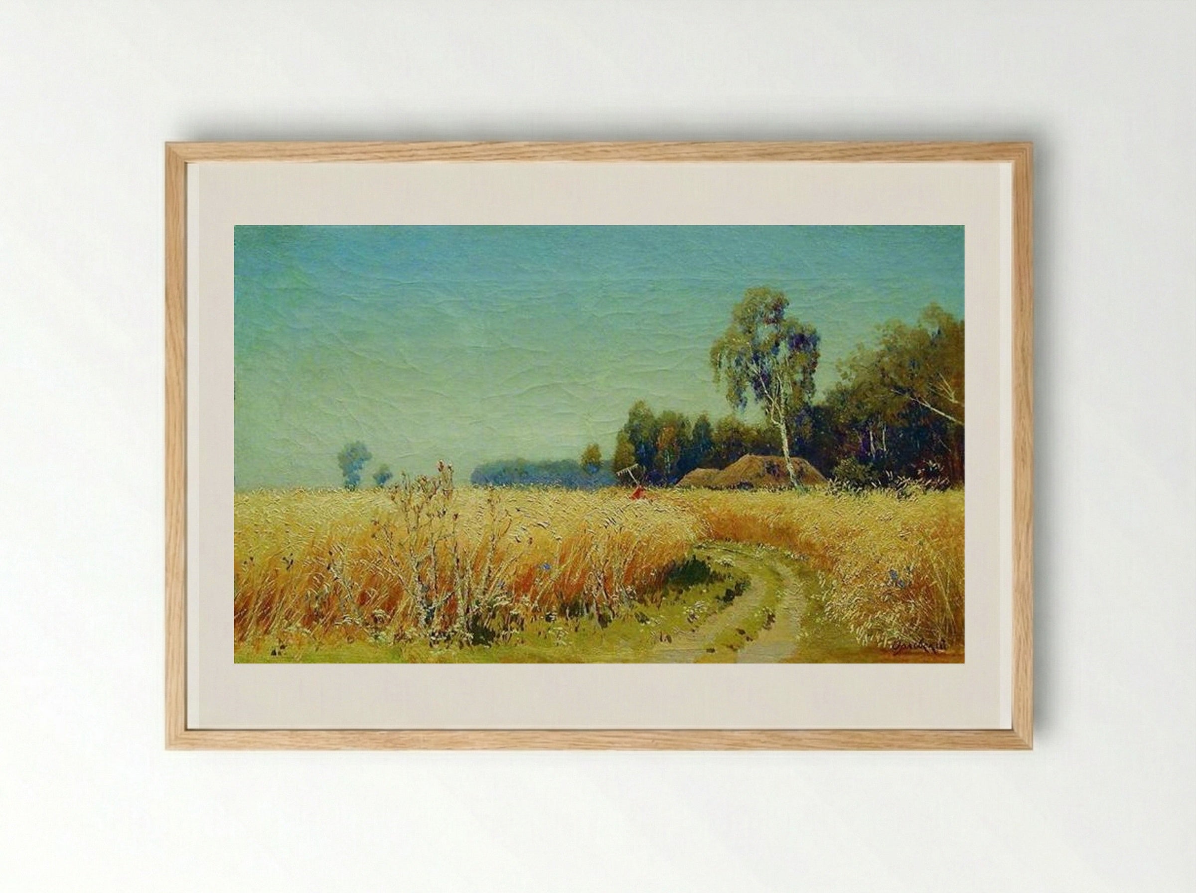 Grain is Maturing - Volodymyr Orlovsky - Framed Print Wood