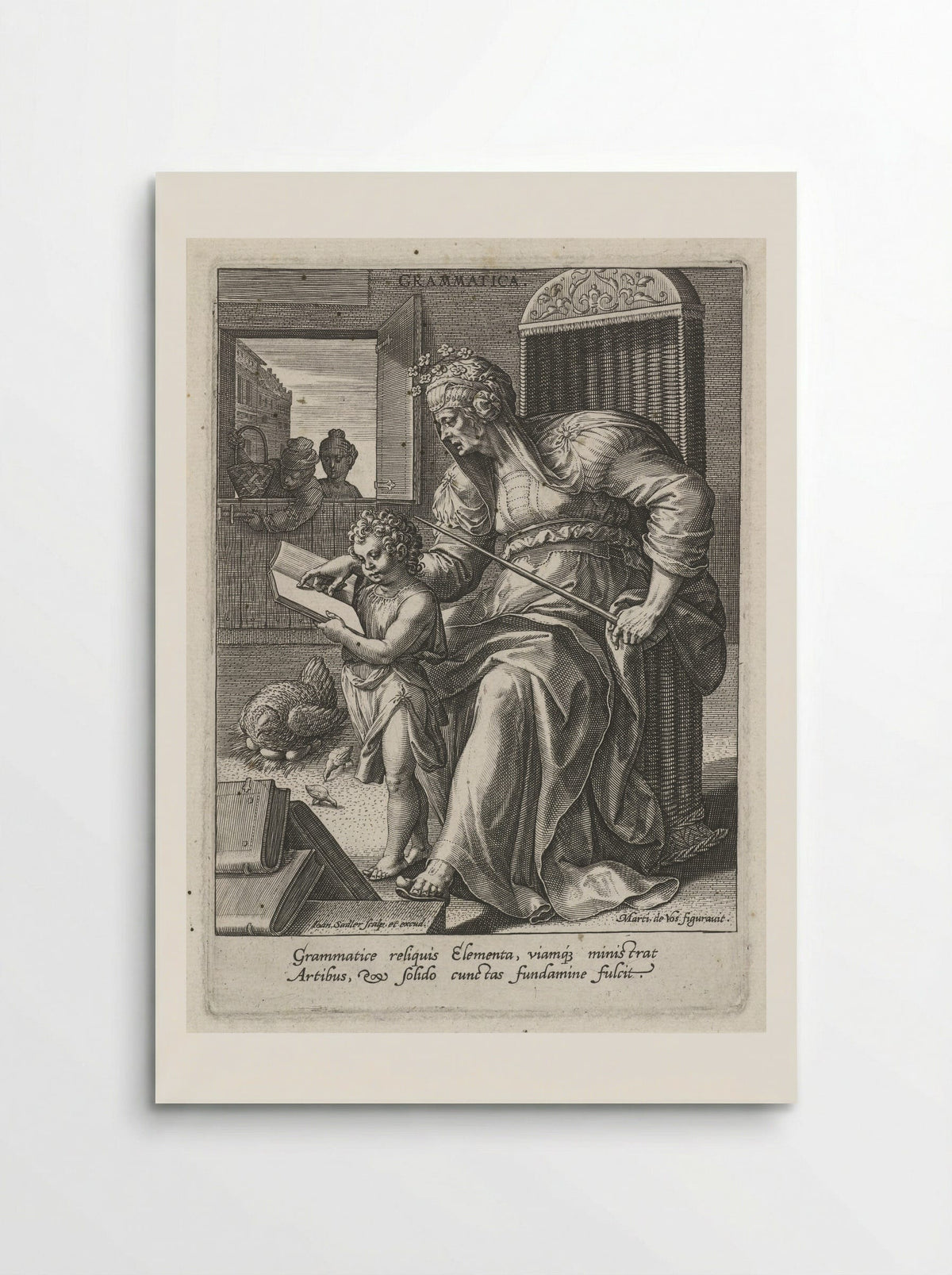 Grammatica - Cornelis Cort - Poster