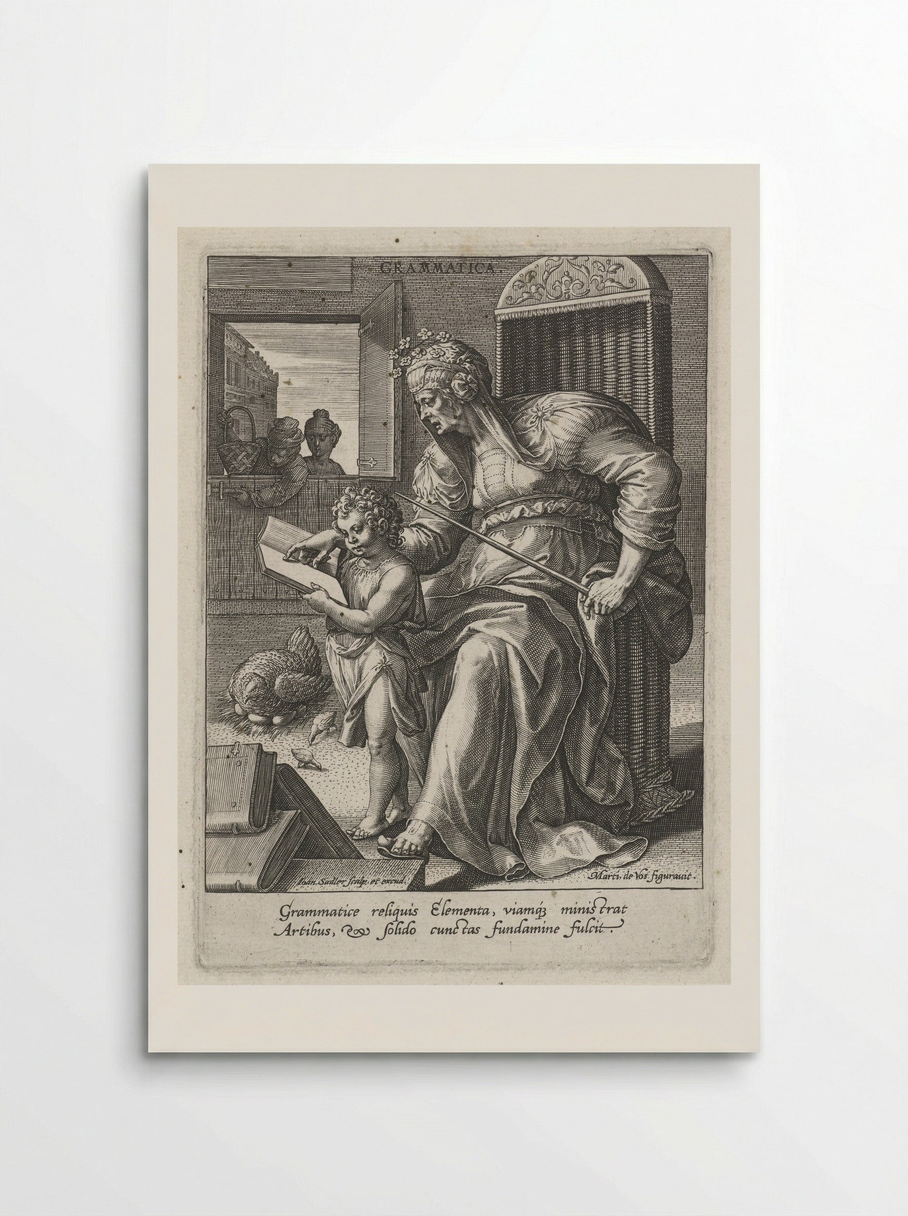 Grammatica - Cornelis Cort - Poster