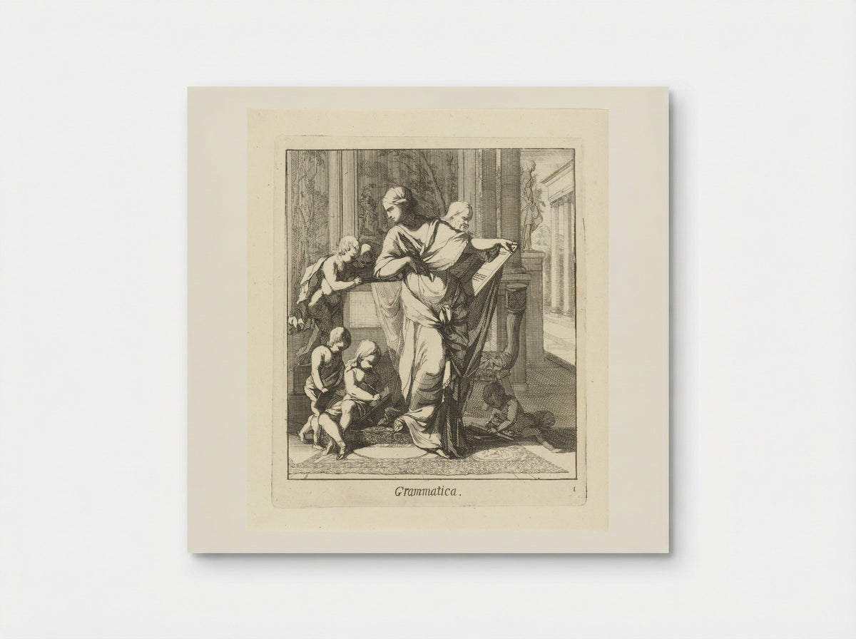 Grammatica - Caspar Luyken - Poster