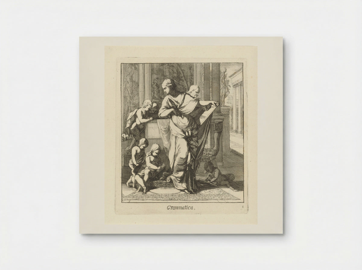 Grammatica - Caspar Luyken - Poster