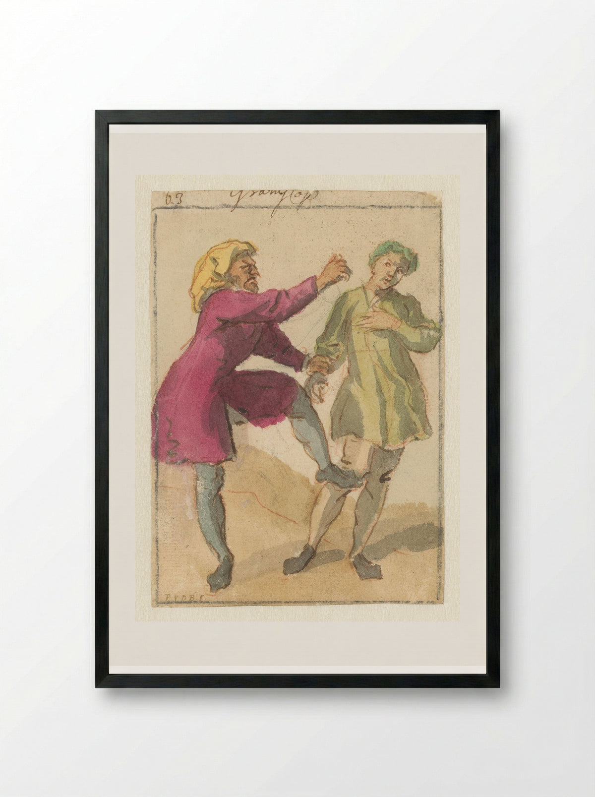 Gramschap (Anger) - Pieter van den Berge - Framed Print Black