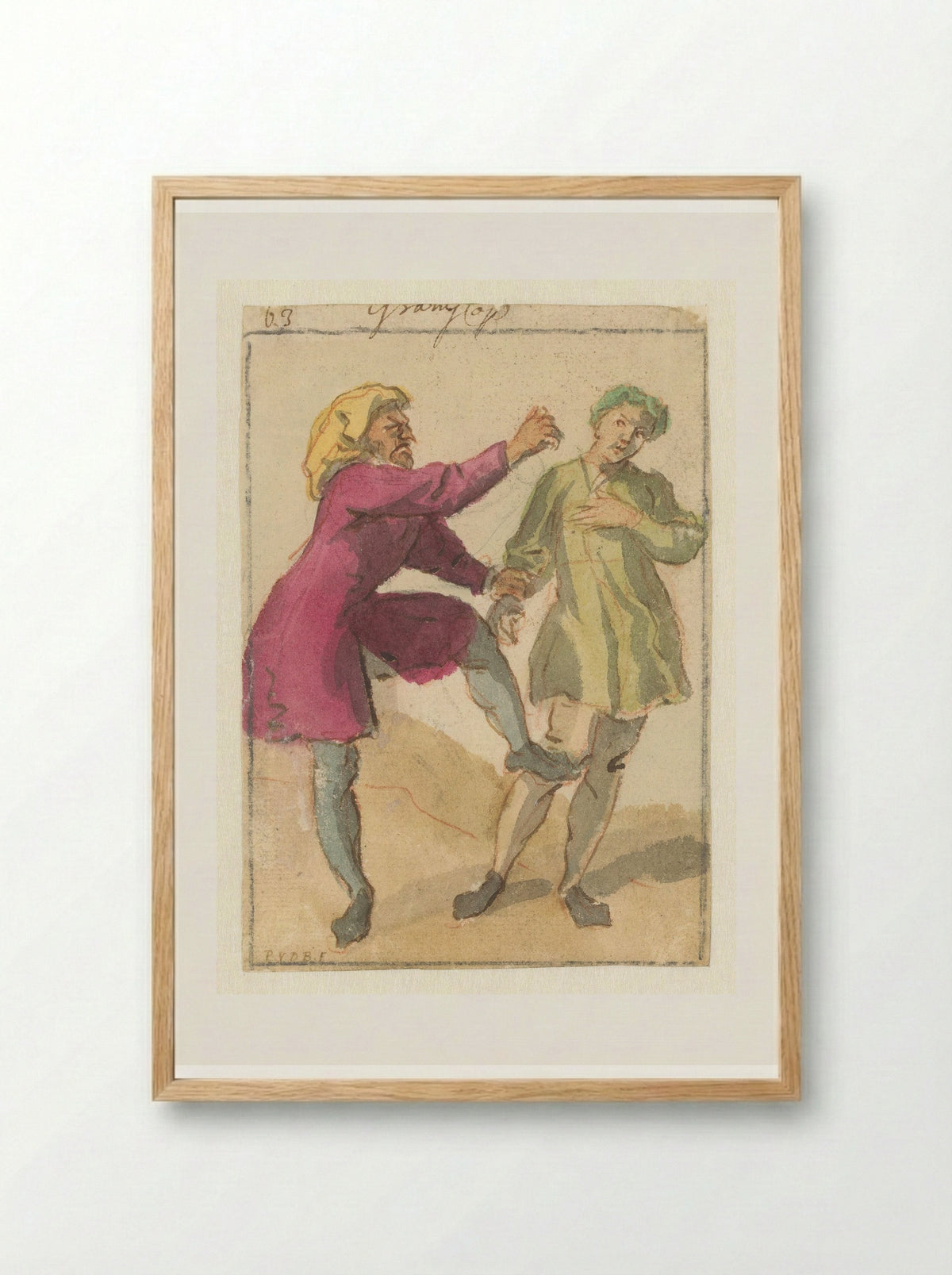 Gramschap (Anger) - Pieter van den Berge - Framed Print Wood