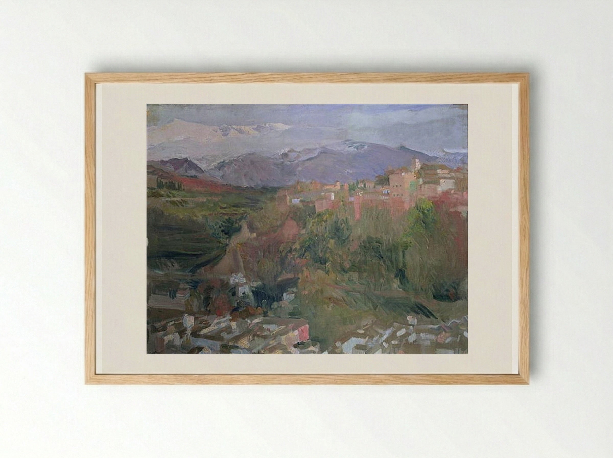 Granada - Joaquín Sorolla - Framed Print Wood