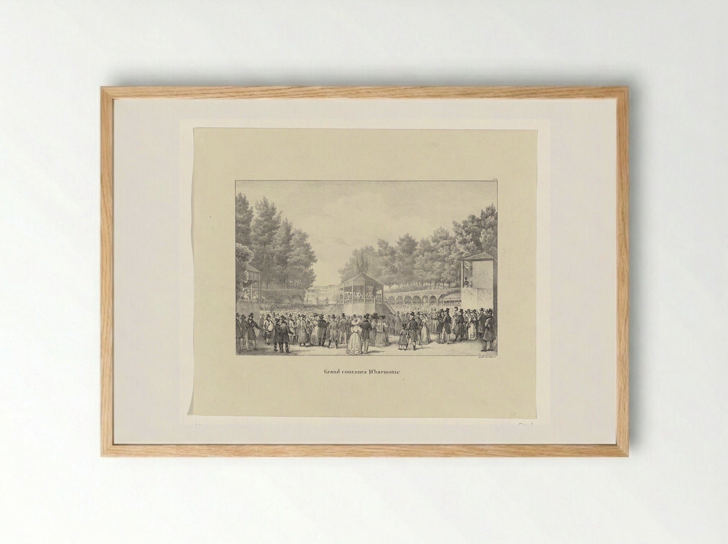 Grand Concours d'Harmonie - Jean-Baptiste Madou - Framed Print Wood