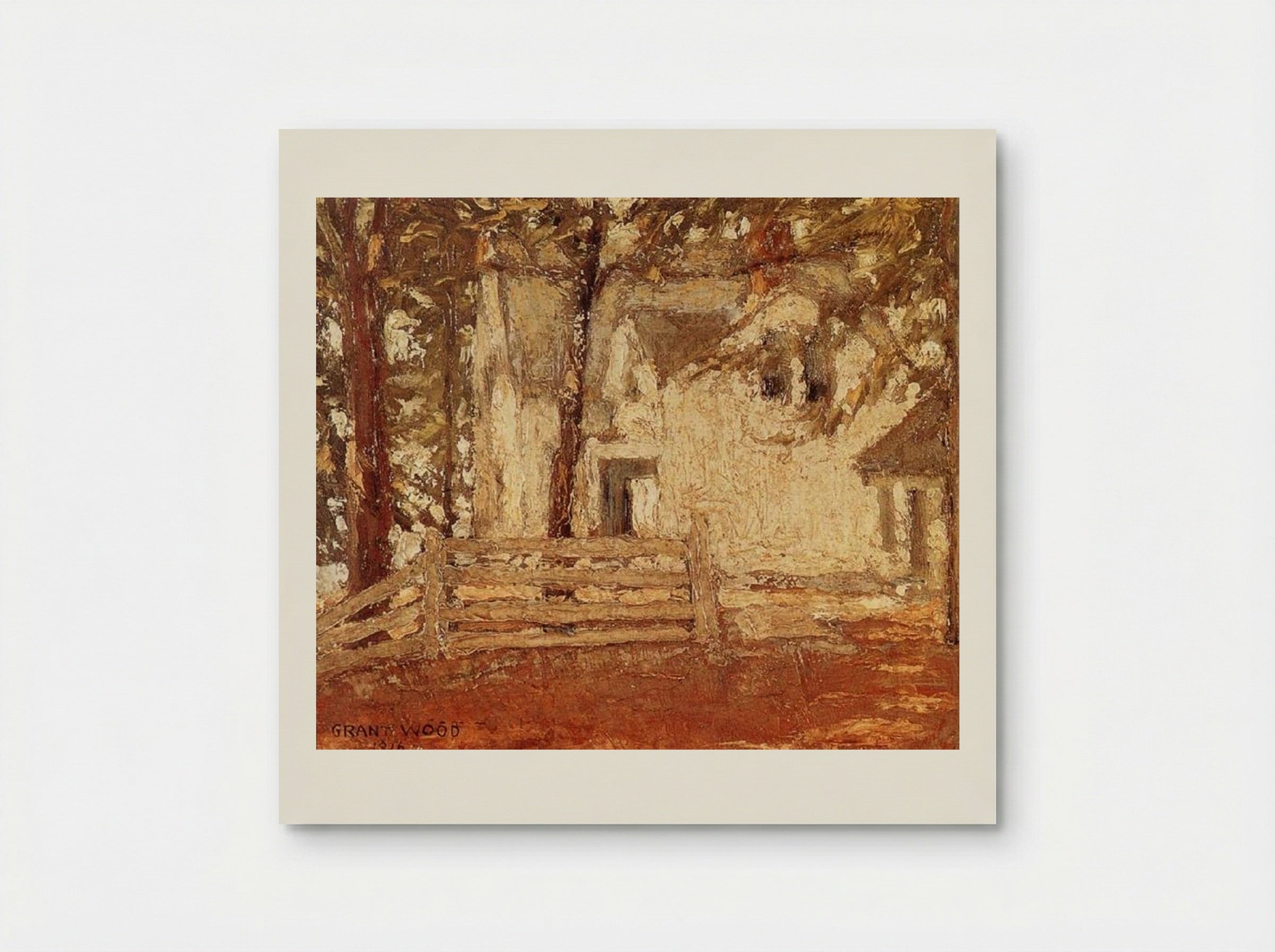 Grandmother's House - Grant Wood - Poster