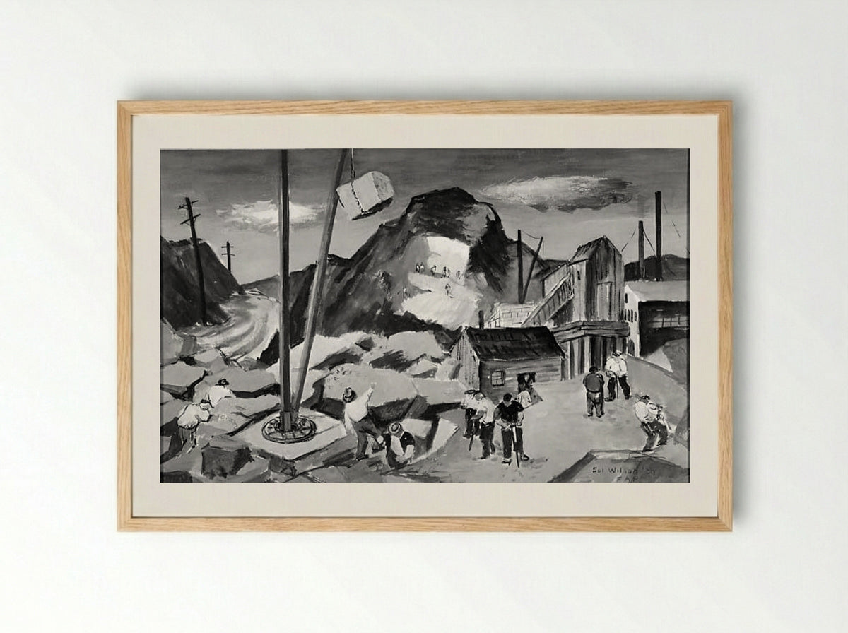 Granite - Sol Wilson - Framed Print Wood