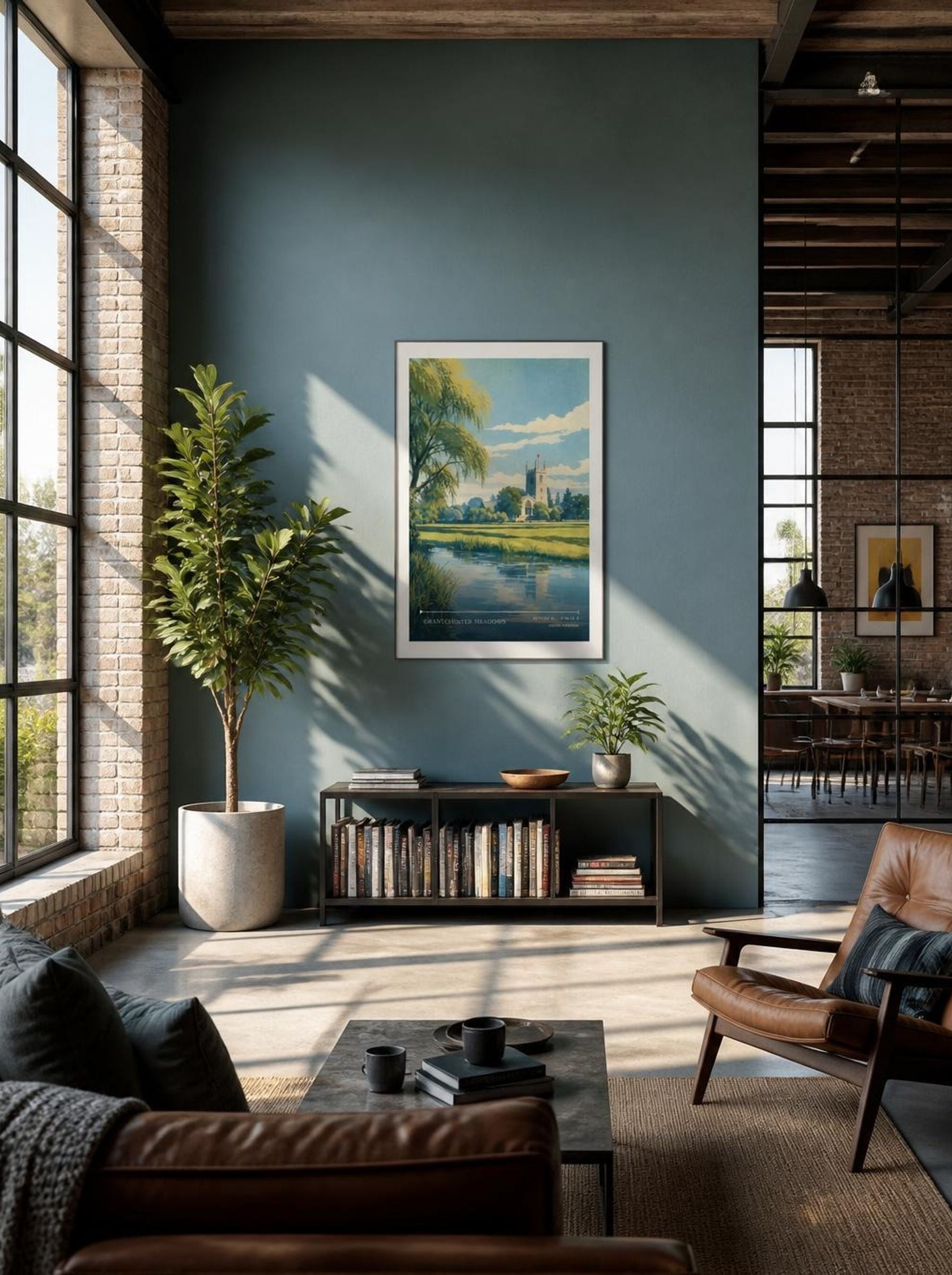Grantchester Meadows United Kingdom Travel Poster - Lifestyle