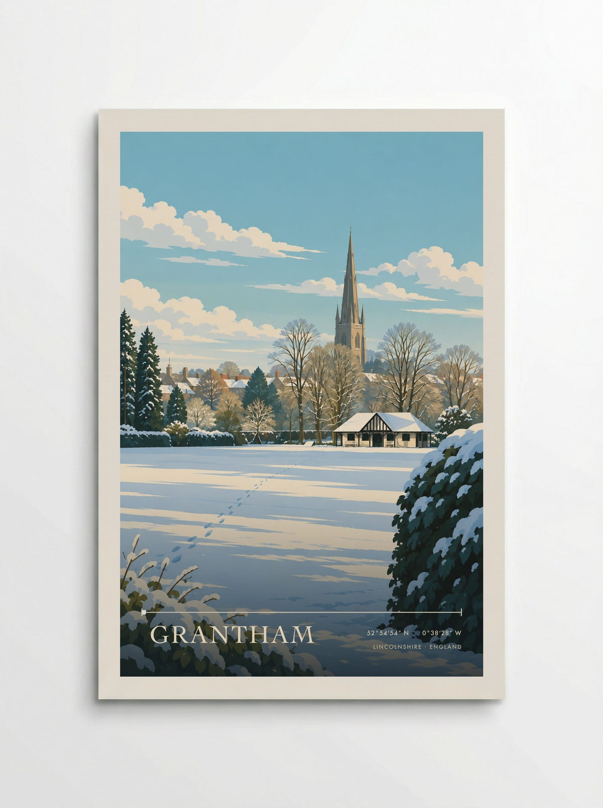 Grantham, Lincolnshire | Travel Poster - Poster