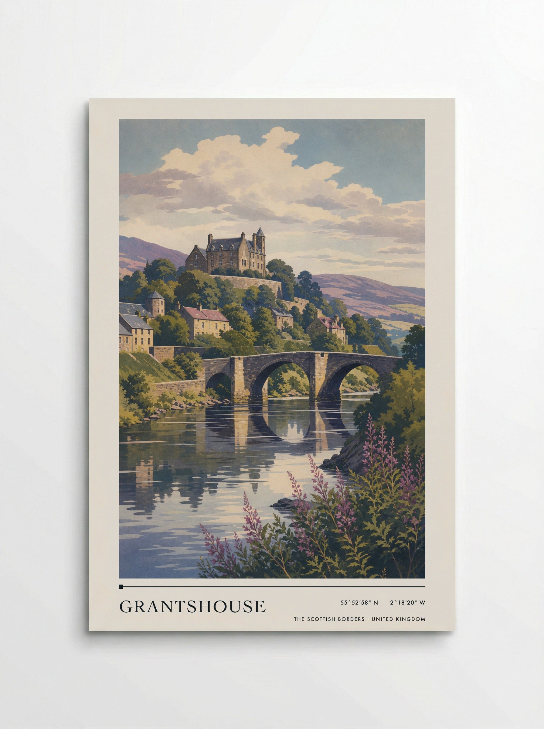 Grantshouse The Scottish Borders United Kingdom Travel Poster - Poster
