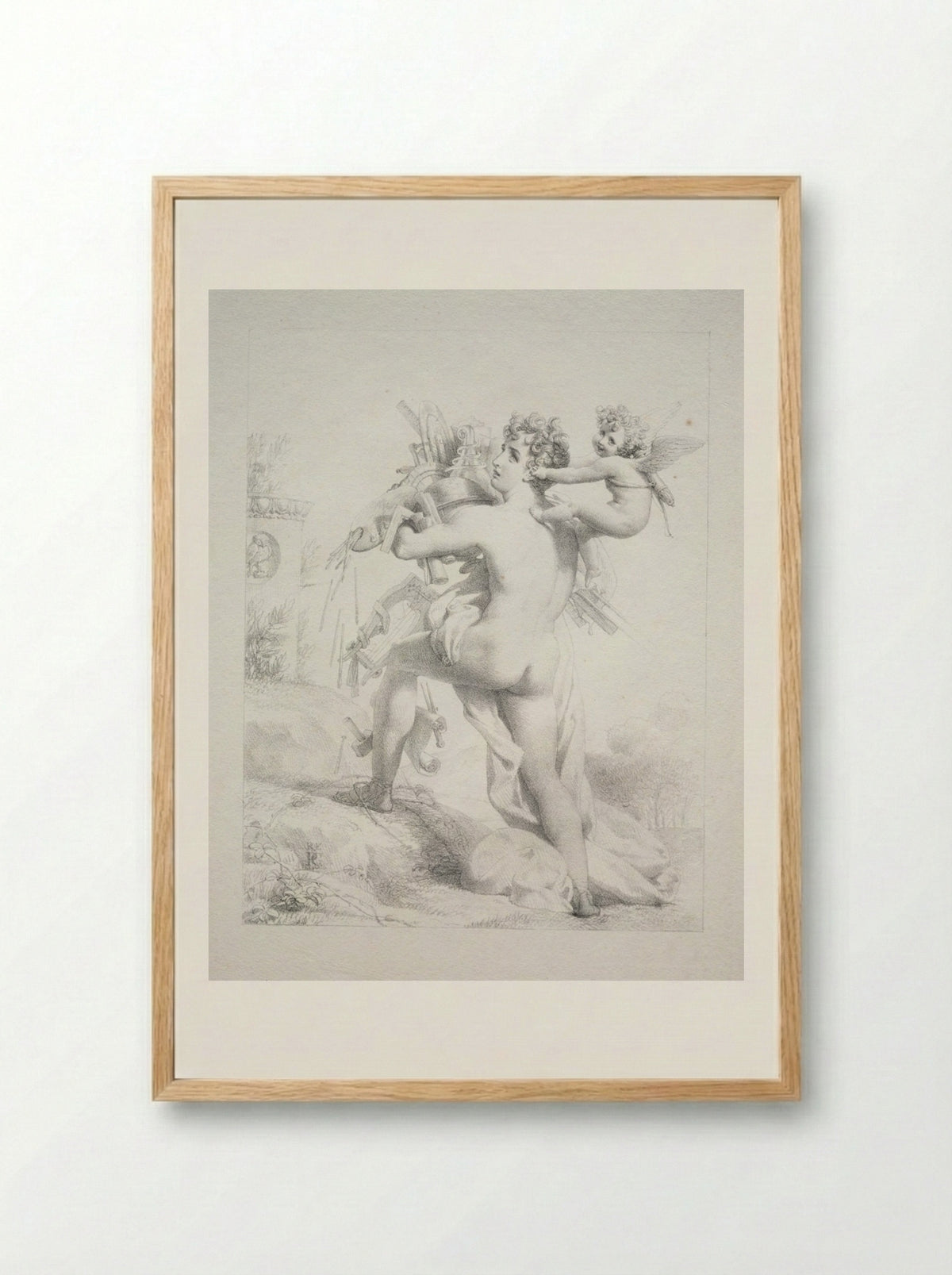 Grasp All, Lose All - Pierre-Narcisse Guérin - Framed Print Wood
