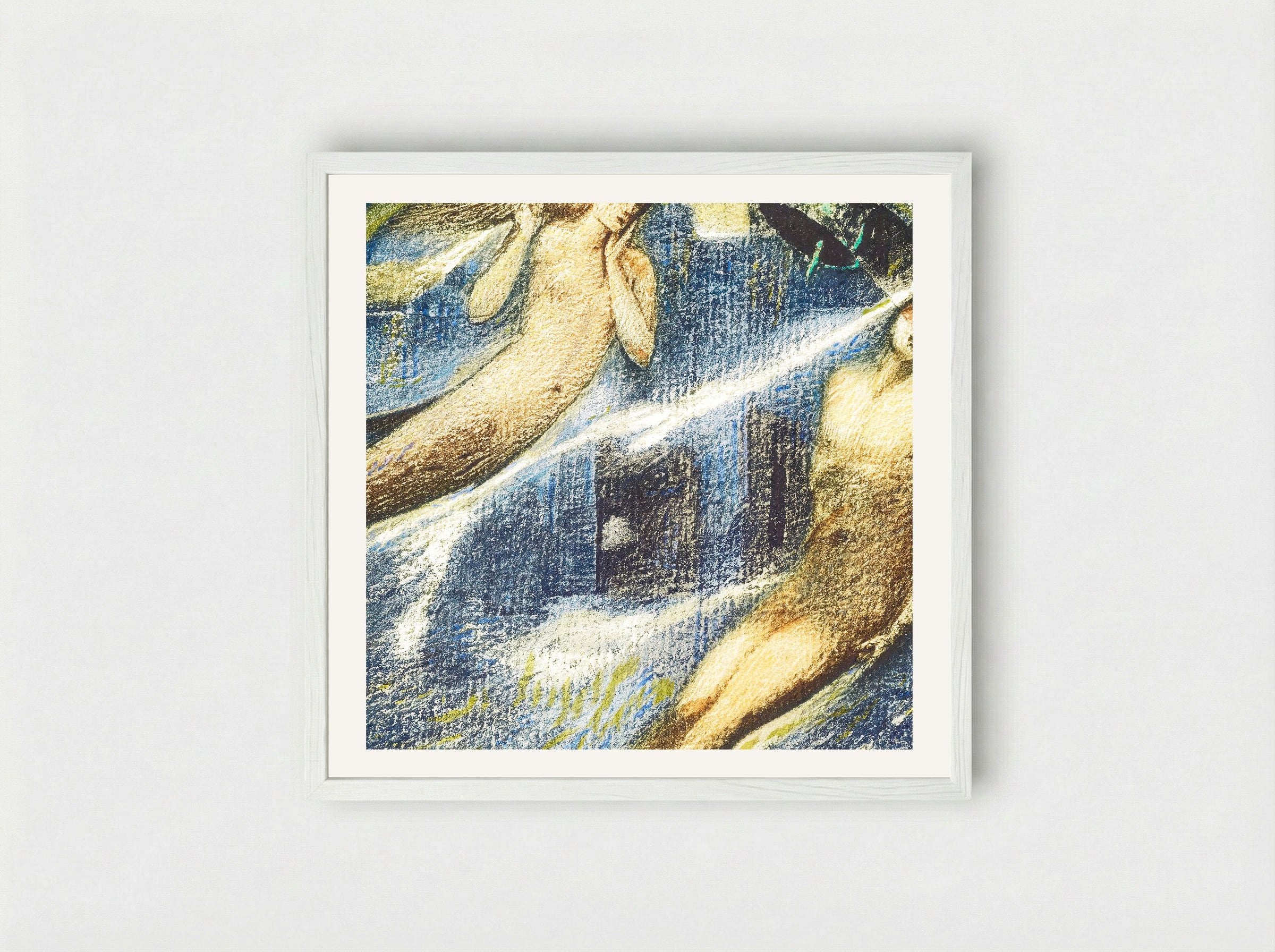 Grave of the Sea, from The Flower Book - Edward Burne-Jones - Framed Print White