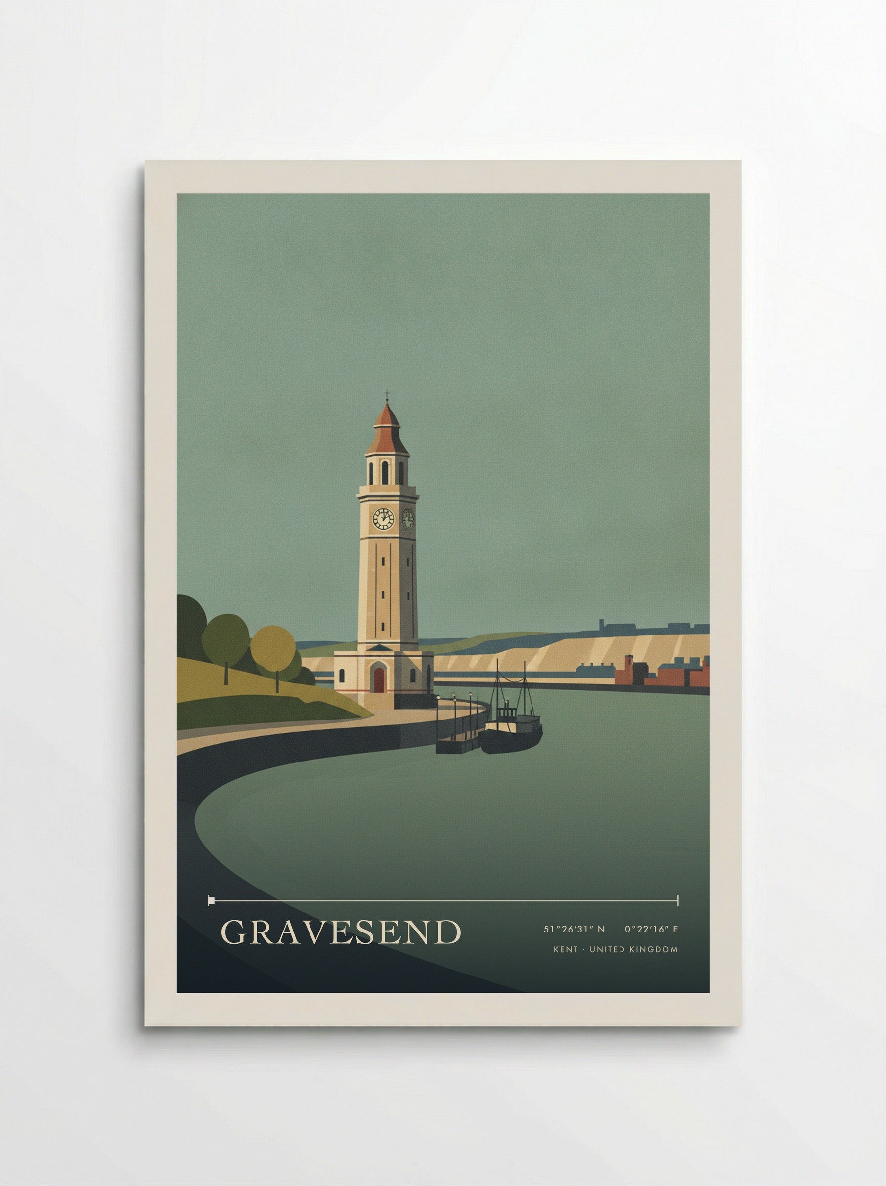 Gravesend Kent United Kingdom Travel Poster - Poster