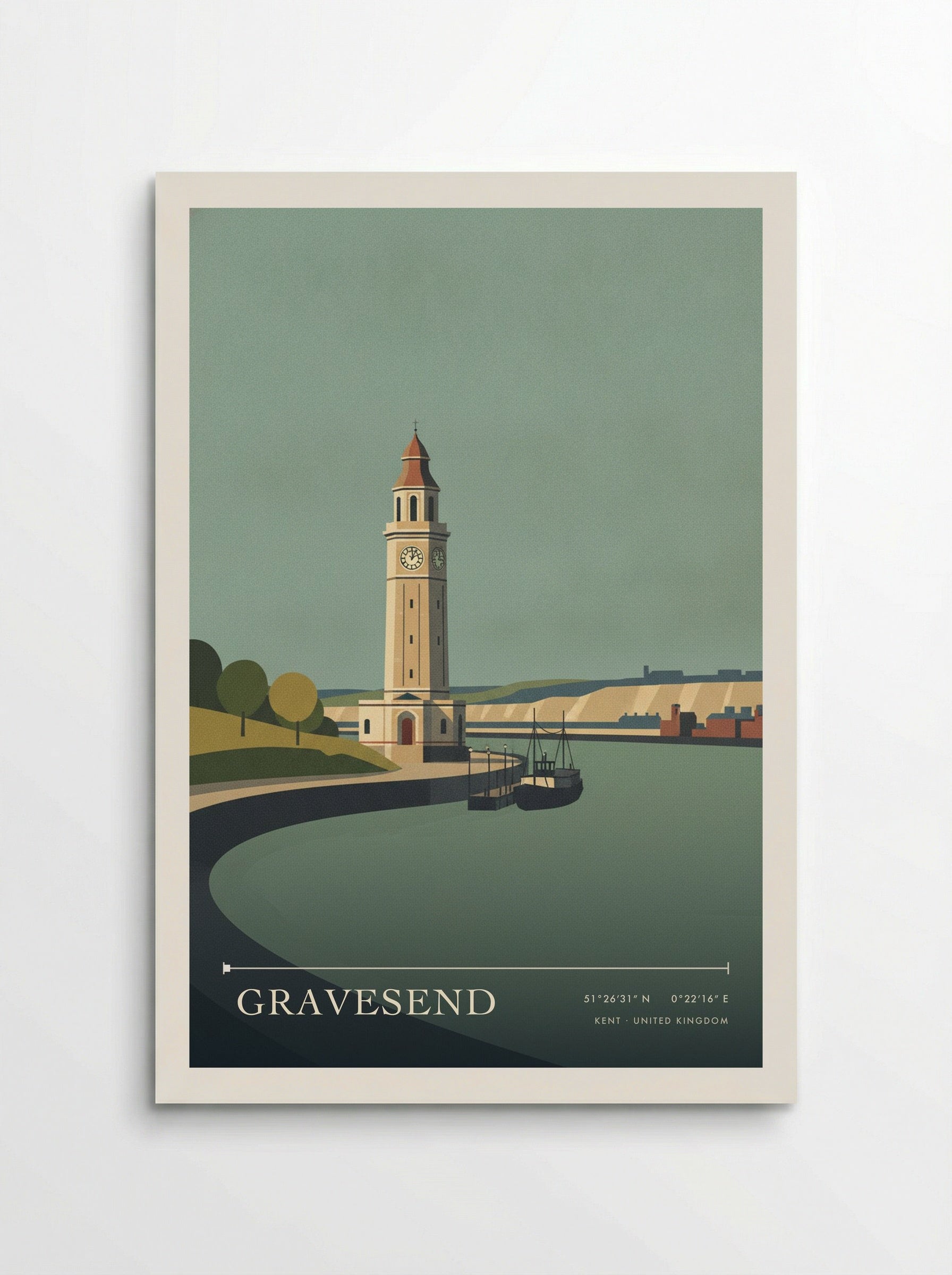Gravesend Kent United Kingdom Travel Poster - Poster