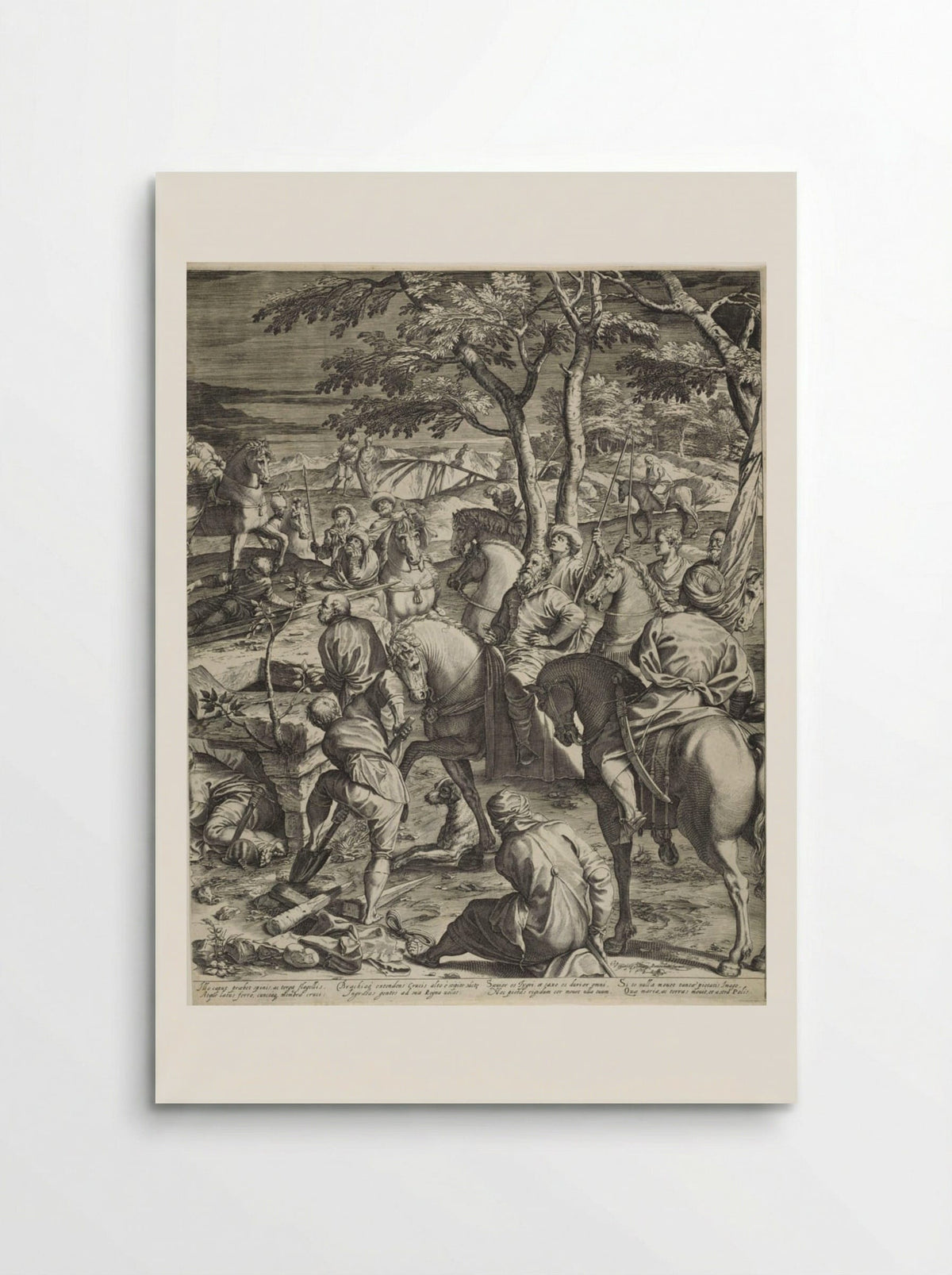 Great Crucifixion (right panel) - Agostino Carracci - Poster