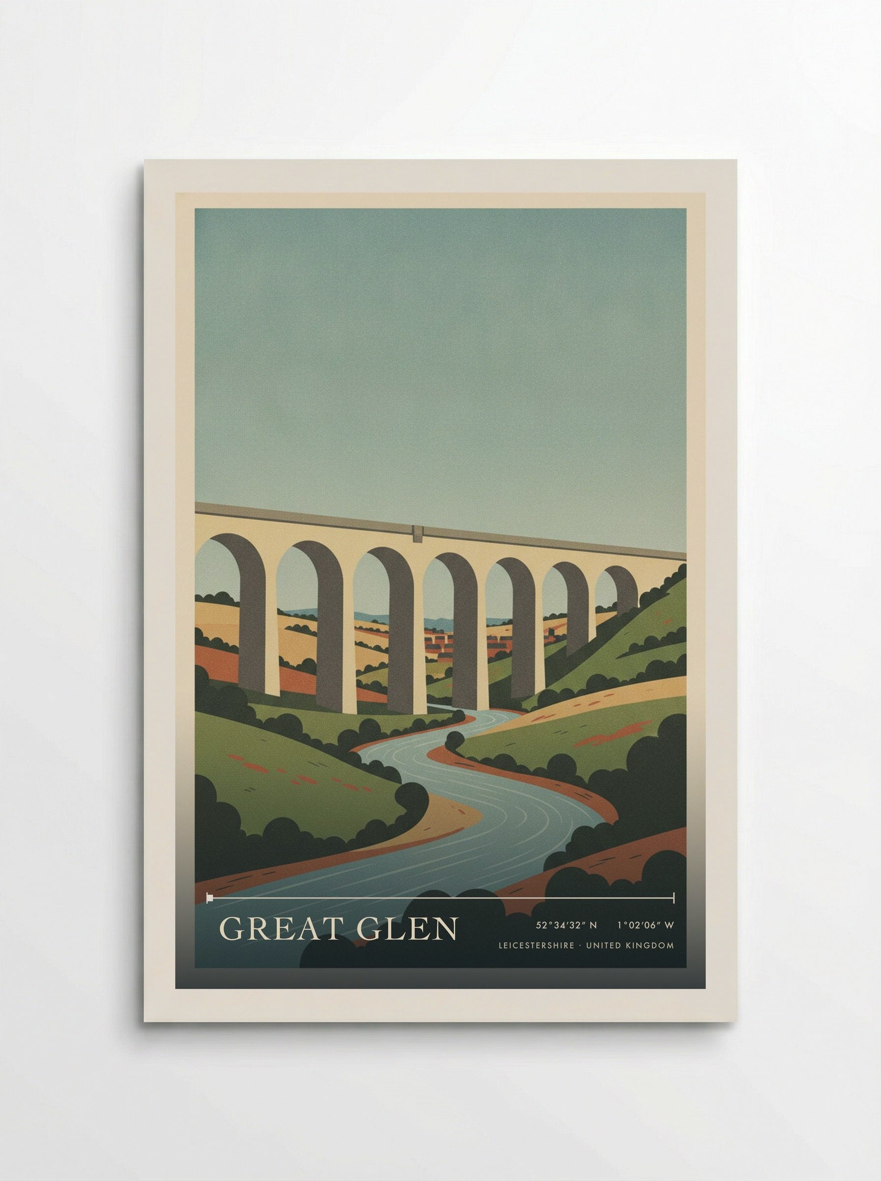Great Glen Leicestershire United Kingdom Travel Poster - Poster