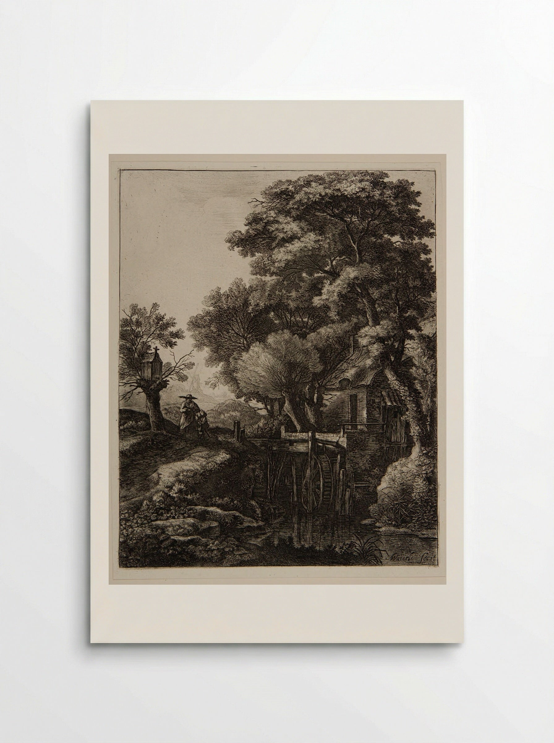 Great Mill - Anthonie Waterloo - Poster