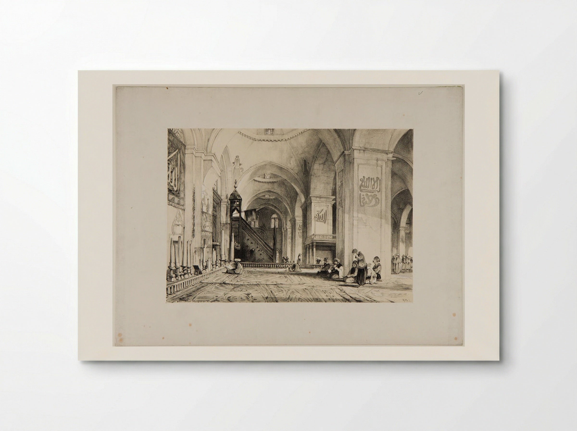 Great Mosque at Brusa - John Frederick Lewis - Poster