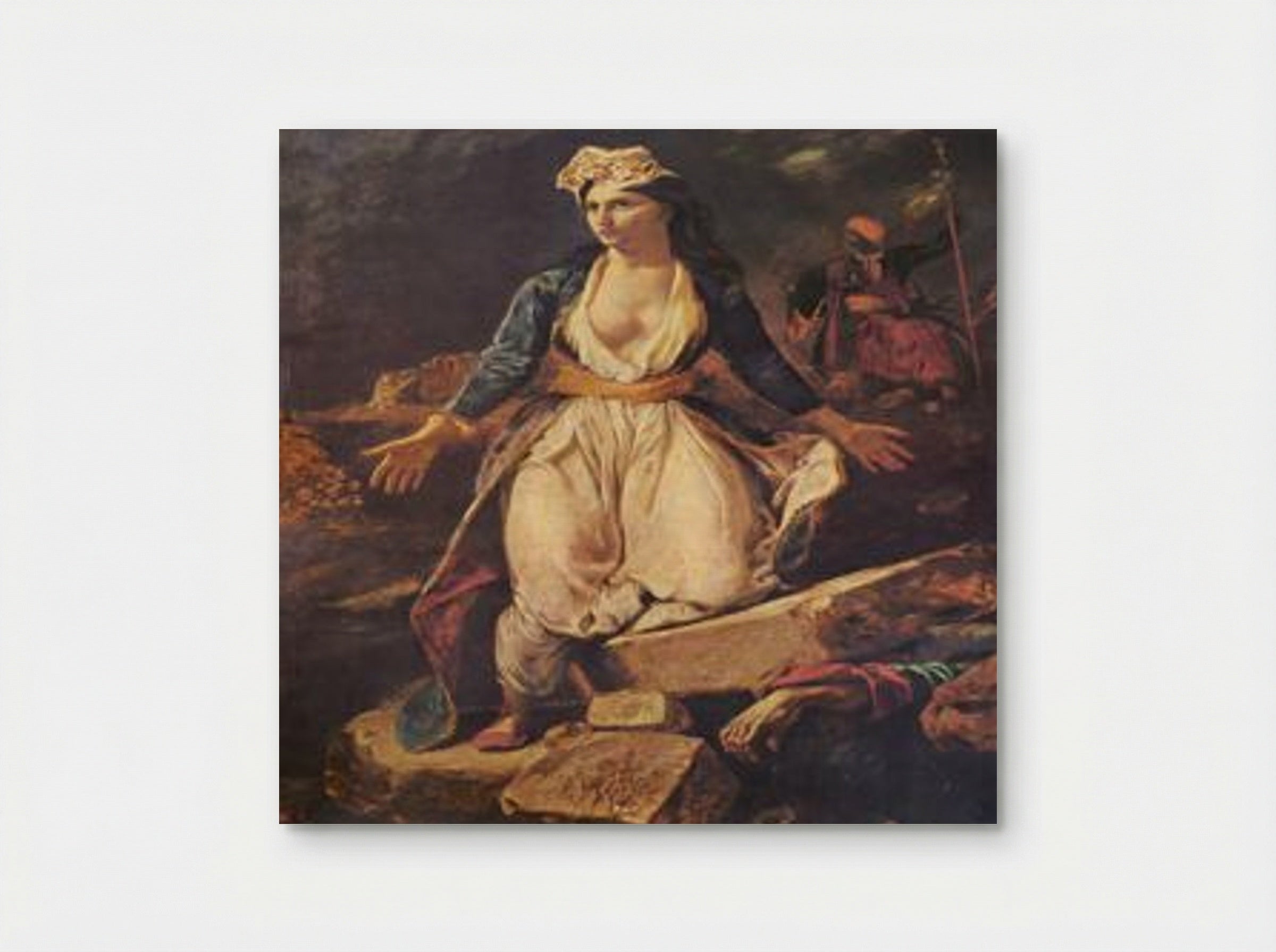 Greece on the Ruins of Missolonghi - Eugène Delacroix - Poster