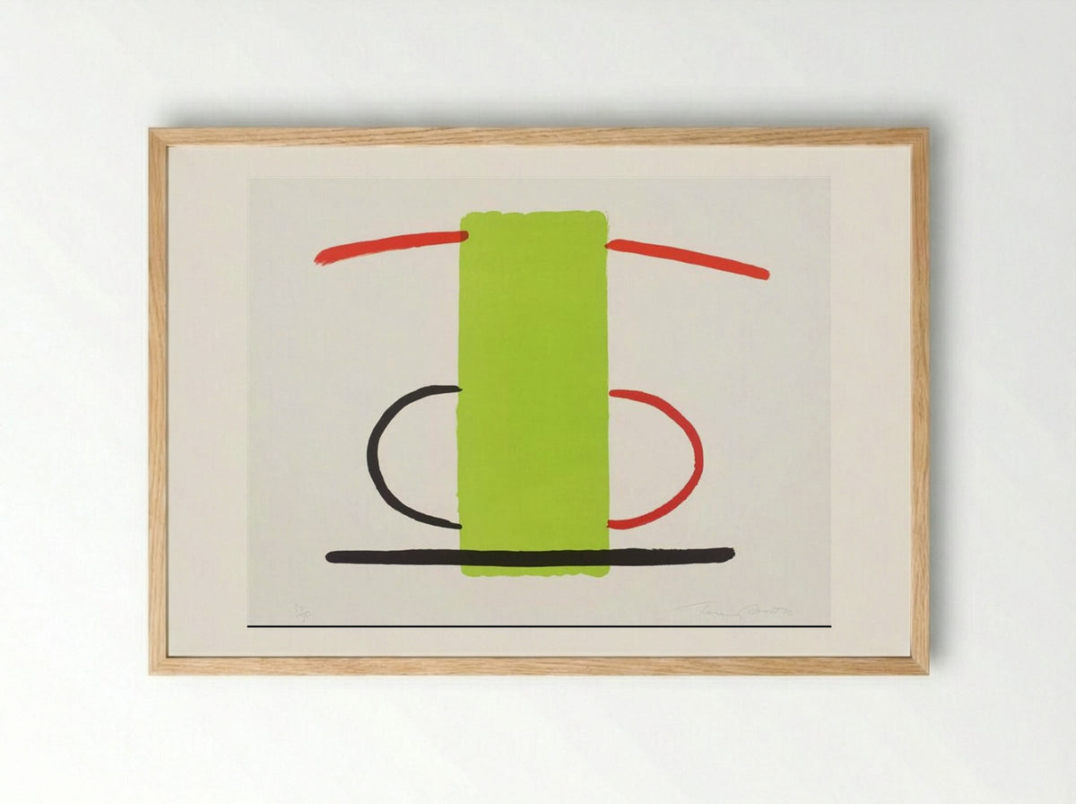 Green and Orange - Terry Frost - Framed Print Wood