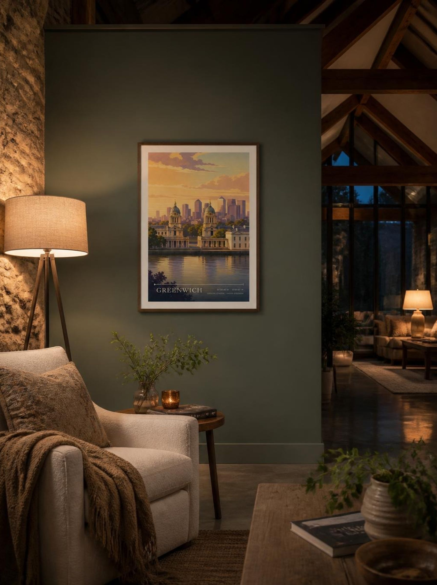 Greenwich Greater London United Kingdom Travel Poster - Lifestyle