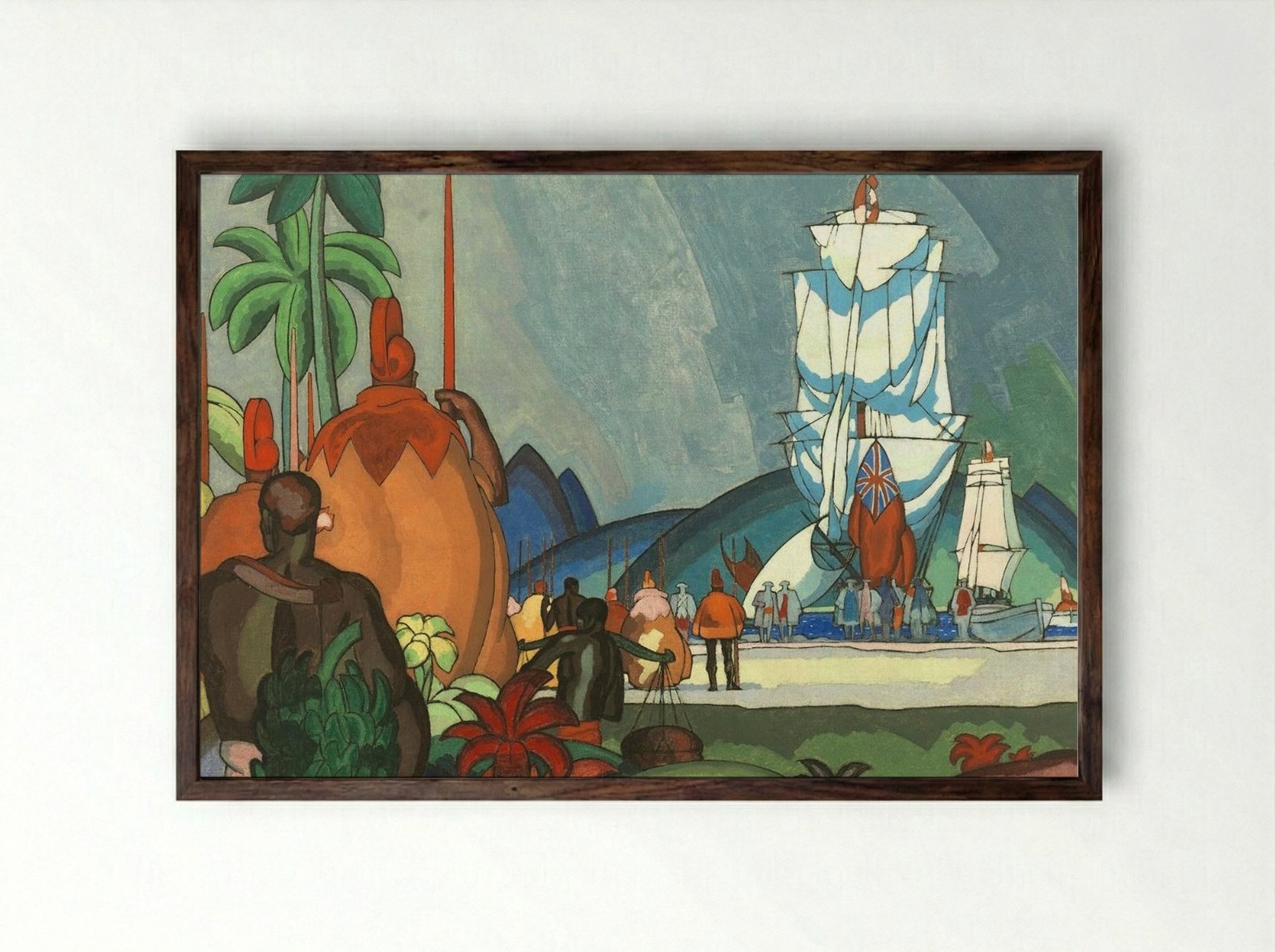 Greeting by Chiefs - Arman Manookian - Framed Print Dark Wood