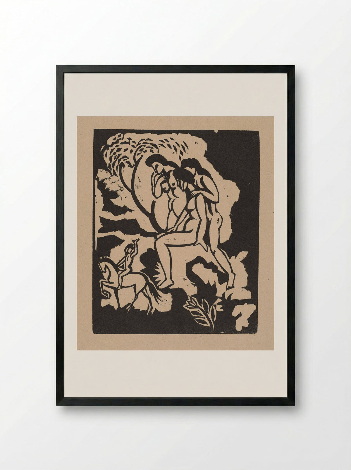Greeting - August Macke - Framed Print Black