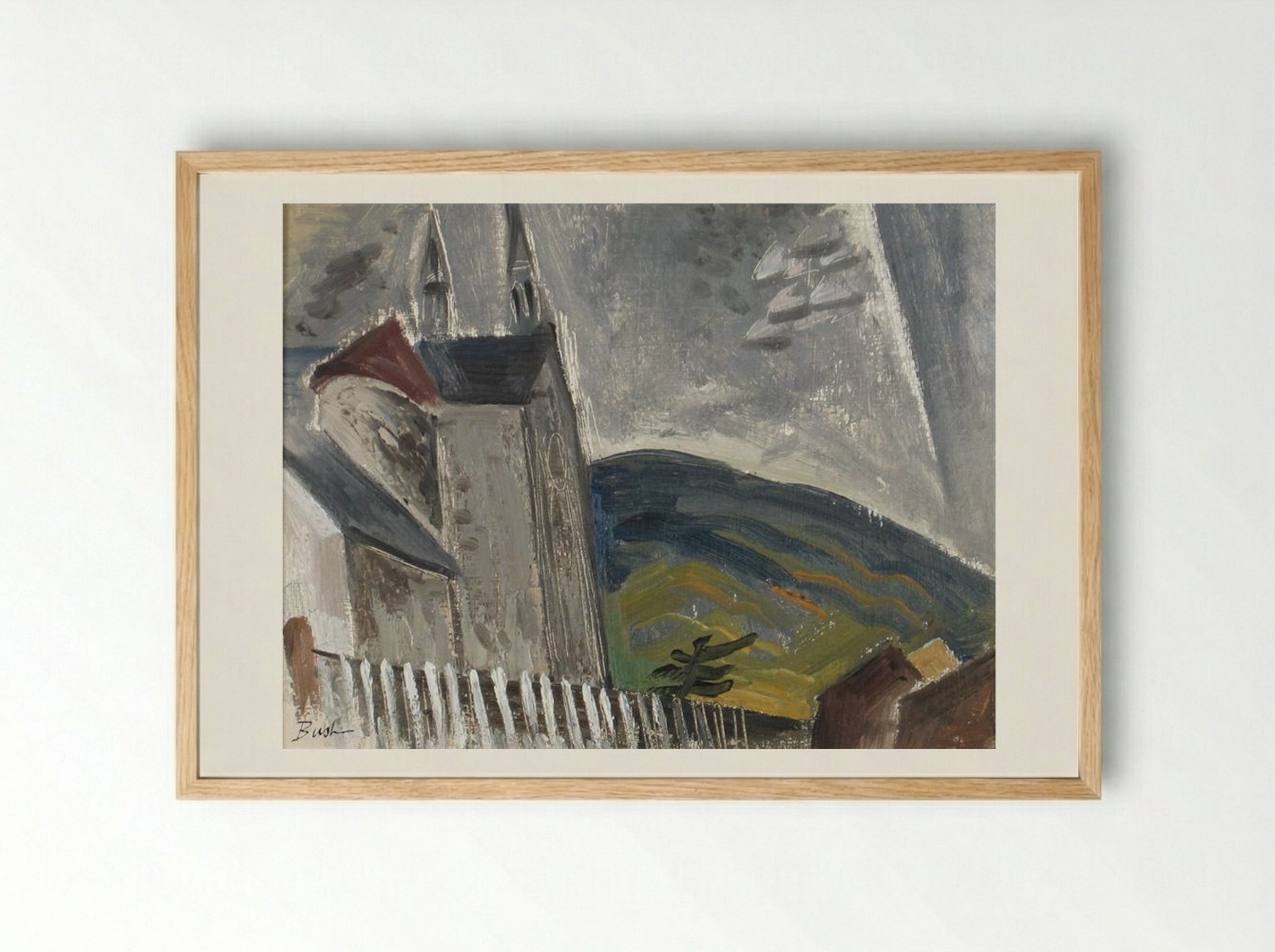 Grey Day – Mattawa - Jack Bush - Framed Print Wood