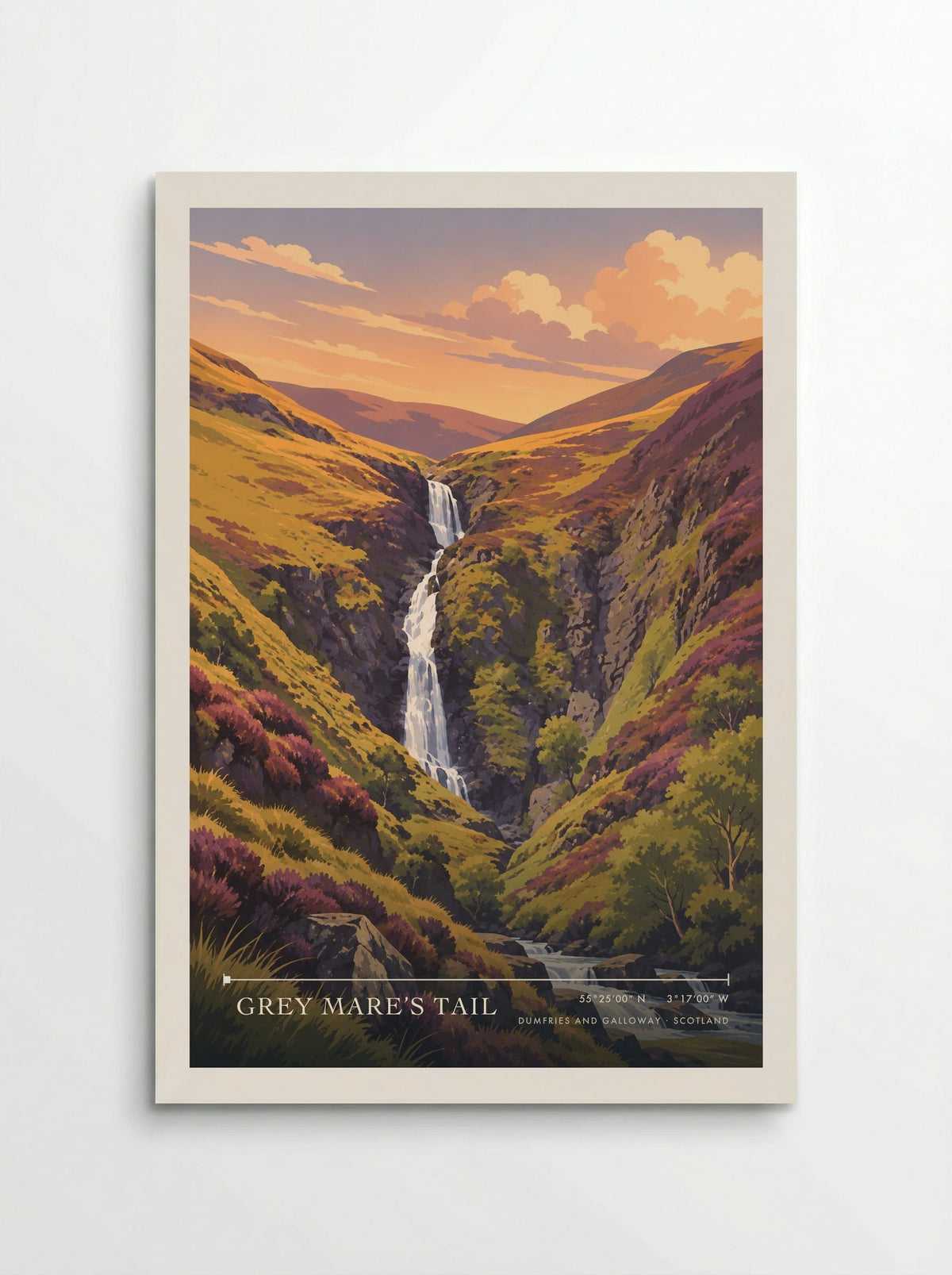 Grey Mare’s Tail, Dumfries and Galloway | Travel Poster - Poster