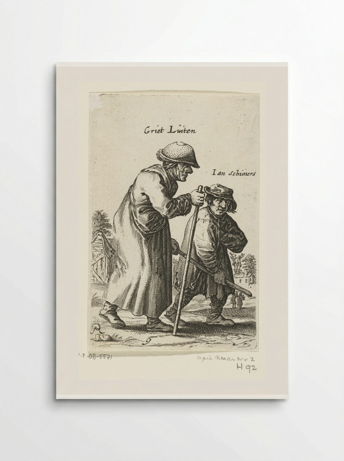 Griet Linten and Ian Schimers - Salomon Savery - Poster