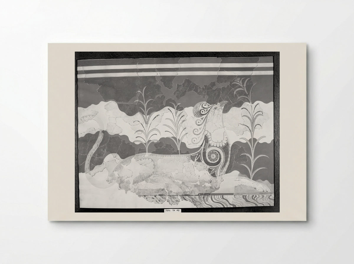 Griffin (after a fresco from the Throne Room in the Palace of Knossos, Crete) - Fine Art Print - Poster
