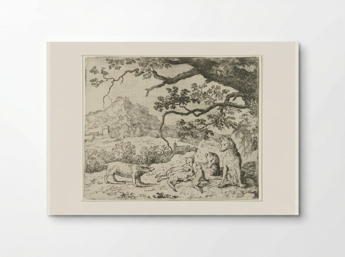 Grimbeert the Badger Summons Reynard the Fox - Allaert van Everdingen - Poster
