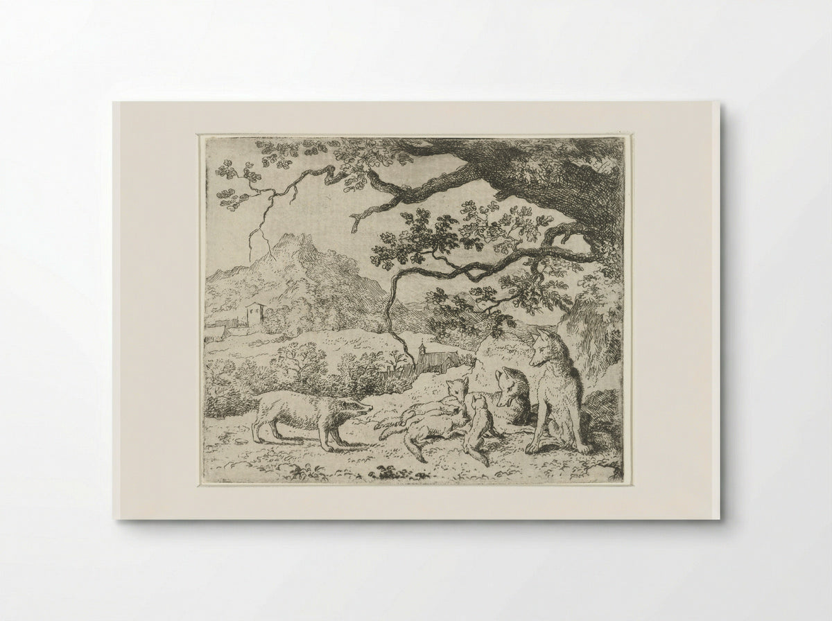 Grimbeert the Badger Summons Reynard the Fox - Allaert van Everdingen - Poster