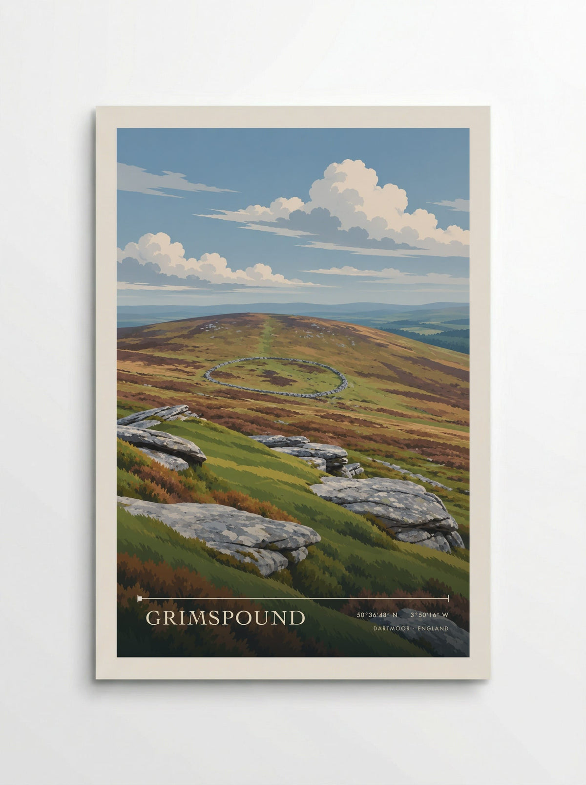 Grimspound, Dartmoor | Travel Poster - Poster