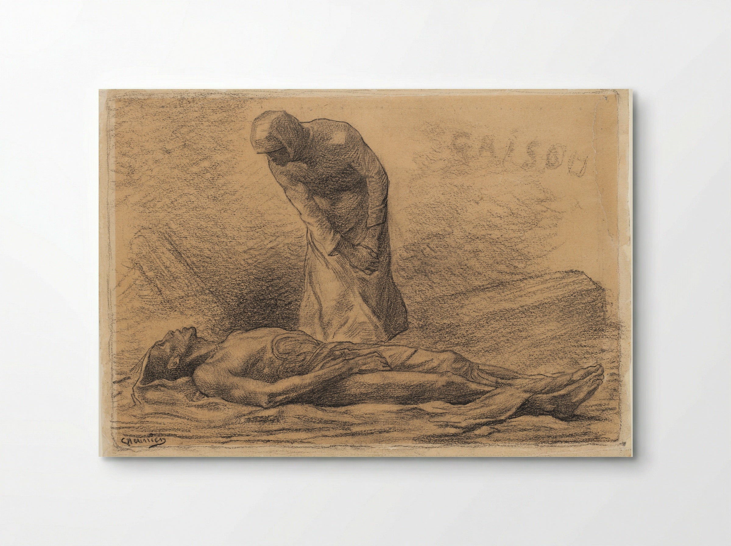Grisou (Methane Gas Explosion) - Constantin Meunier - Poster