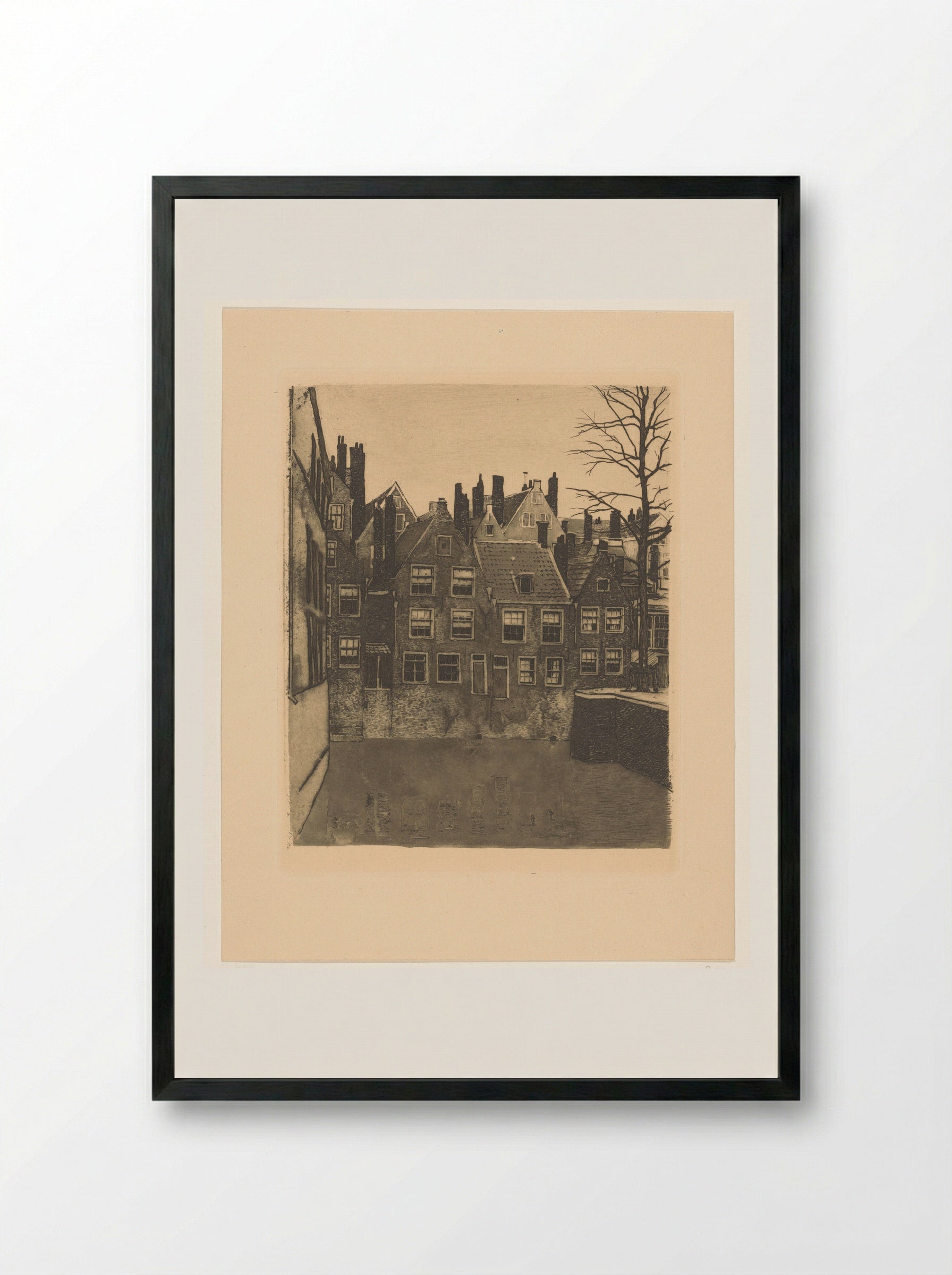Groenendaal in Rotterdam - Willem Witsen - Framed Print Black