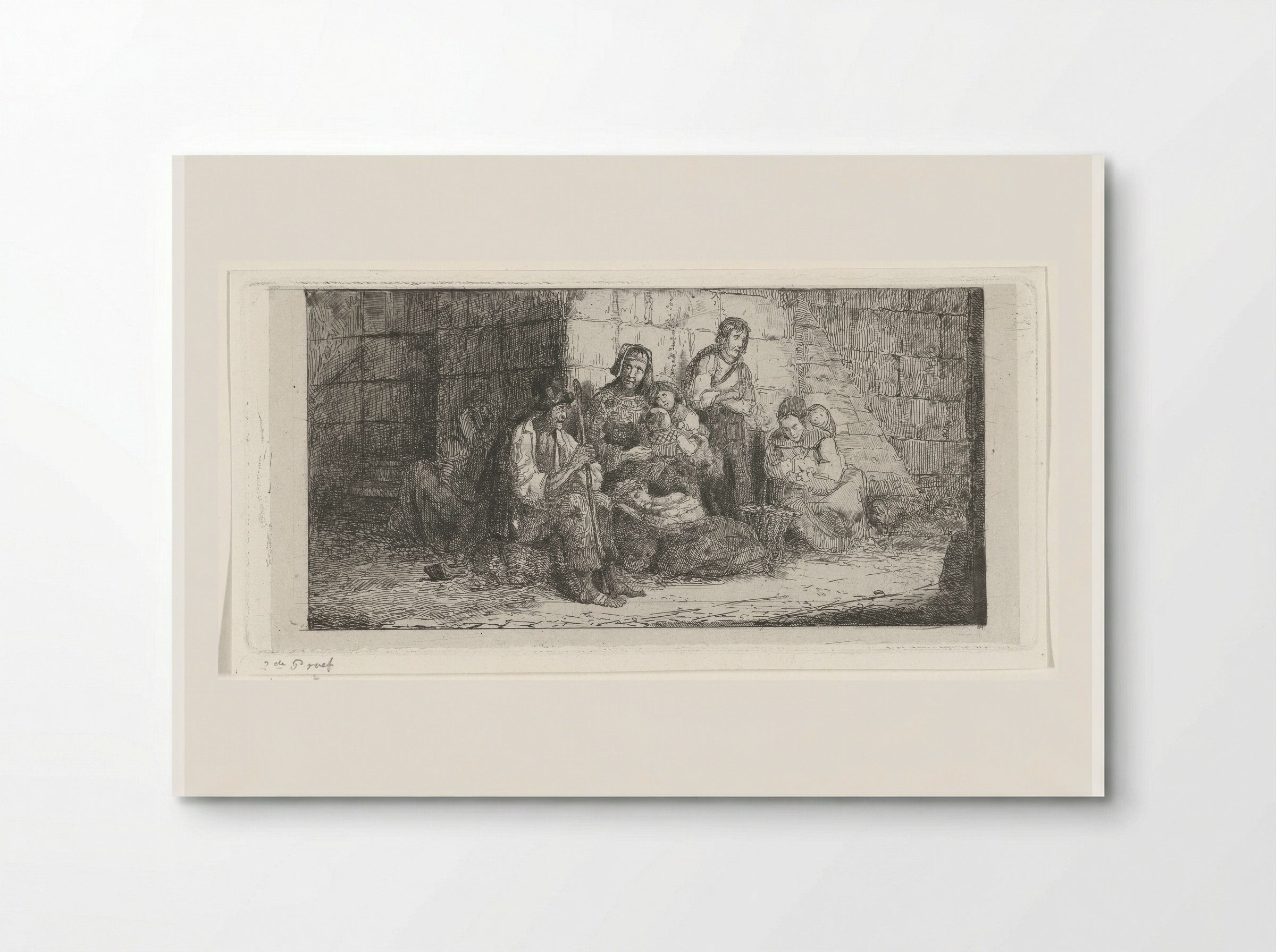 Groep Roma - Jacobus Ludovicus Cornet - Poster