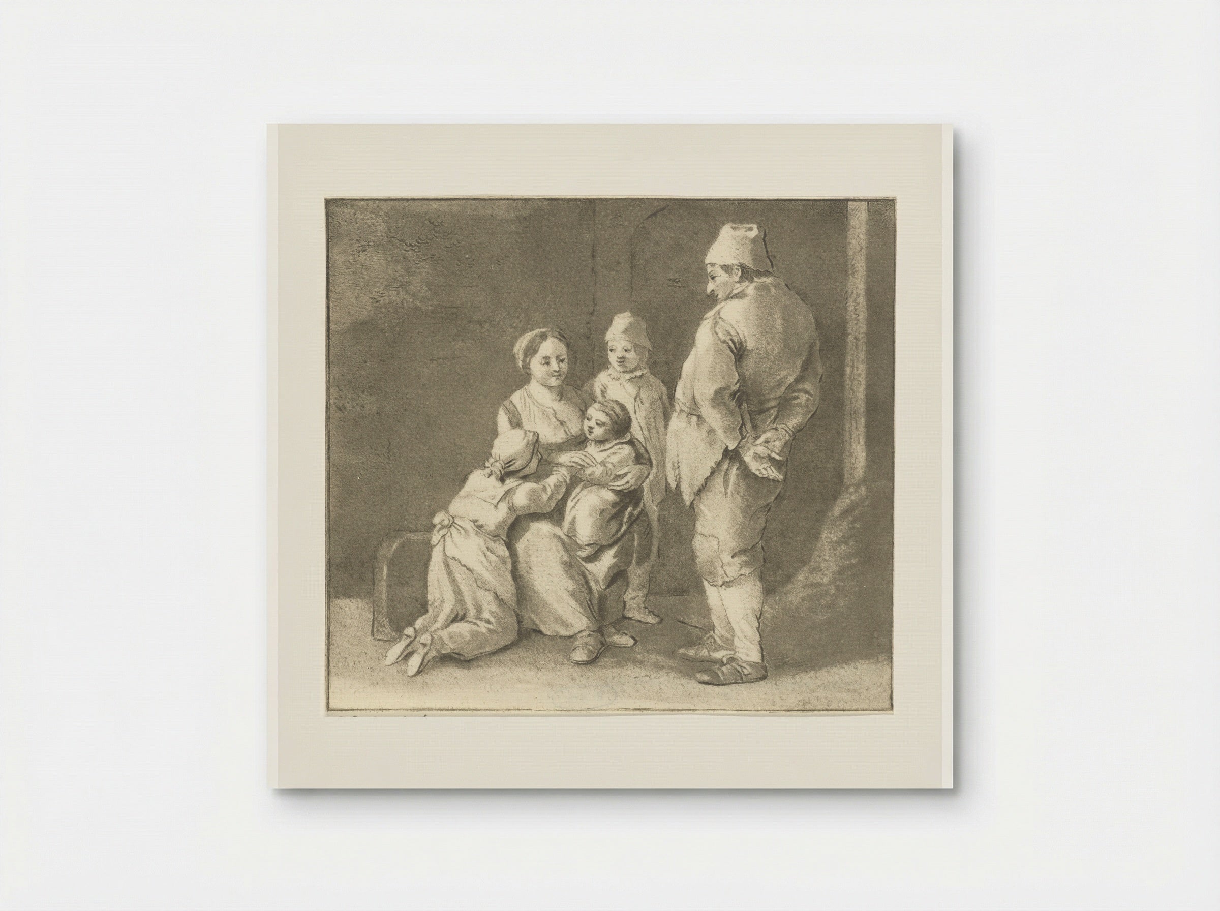 Groep figuren (Group of Figures) - Cornelis van Noorde - Poster