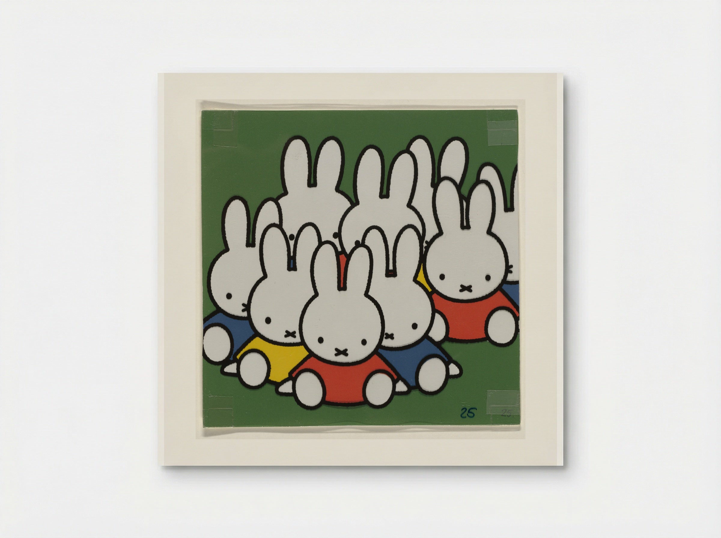 Groep zittende konijnen (Group of Sitting Rabbits) - Dick Bruna - Poster