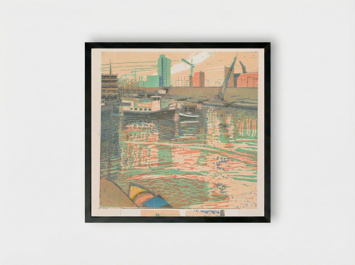 Groot Uitzicht (linksboven) - Wendelien Schönfeld - Framed Print Black