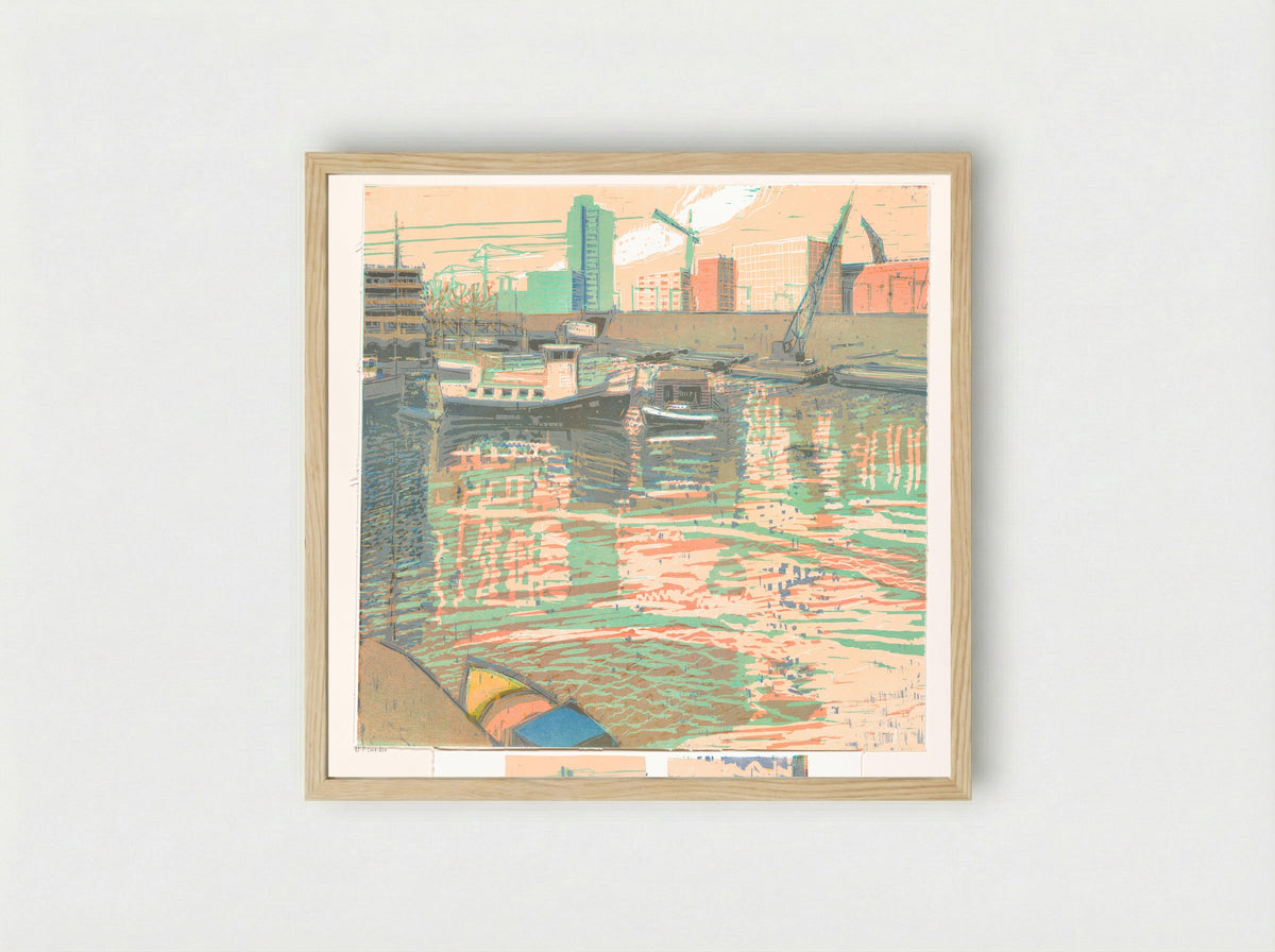 Groot Uitzicht (linksboven) - Wendelien Schönfeld - Framed Print Wood