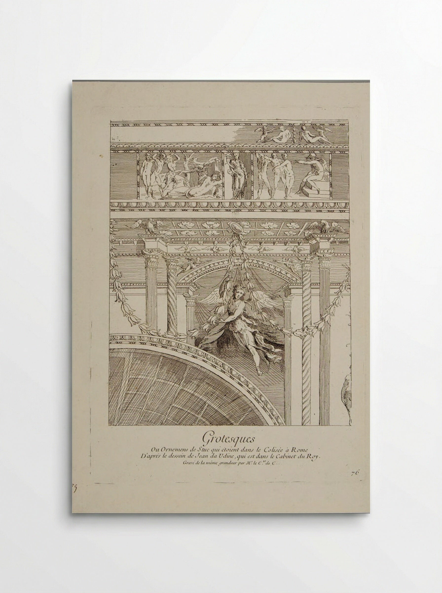 Grotesques Ornaments from the Colosseum in Rome - Anne-Claude-Philippe de Tubières, comte de Caylus - Poster