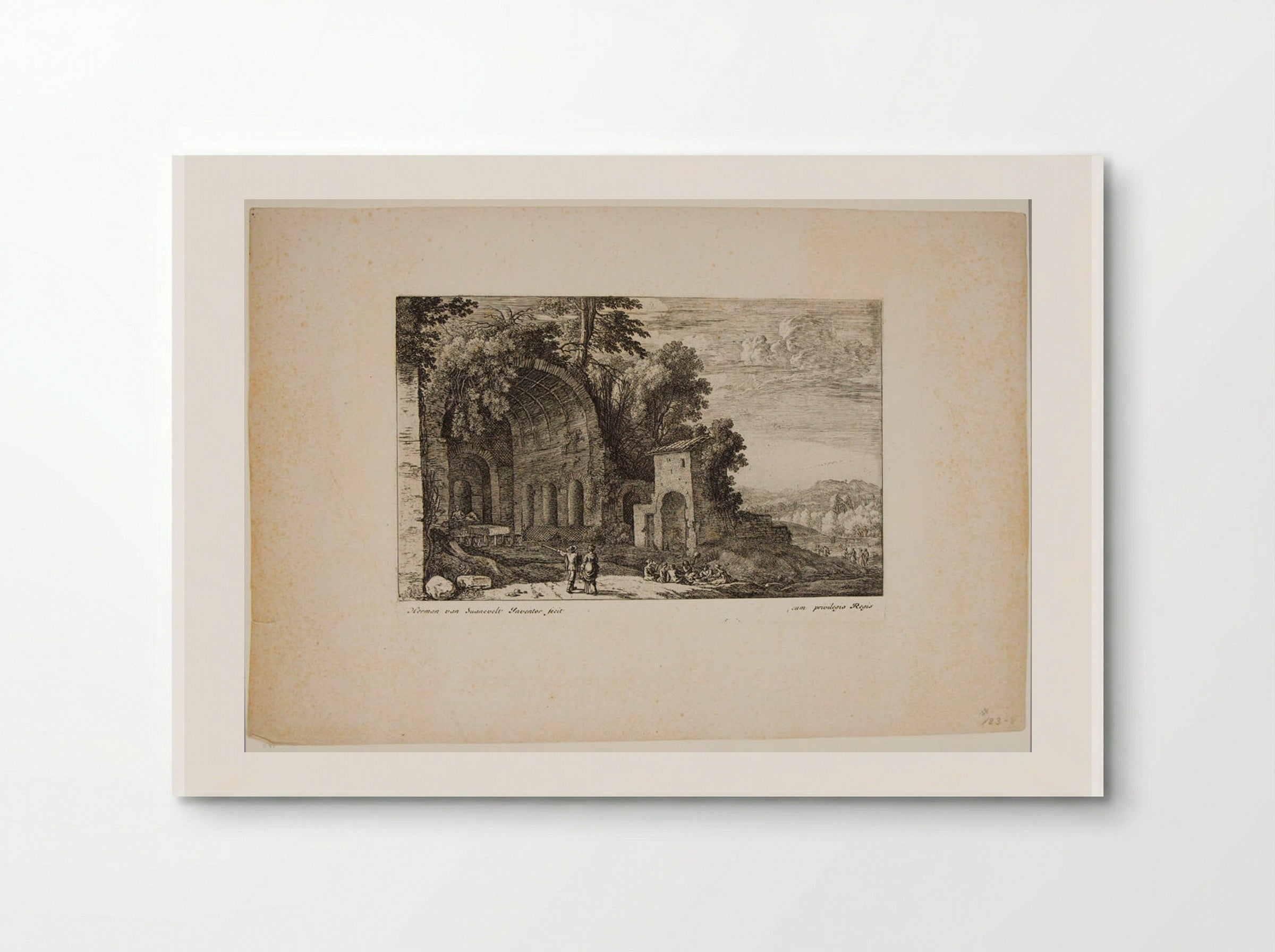 Grotto of the Nymph Egeria - Herman van Swanevelt - Poster
