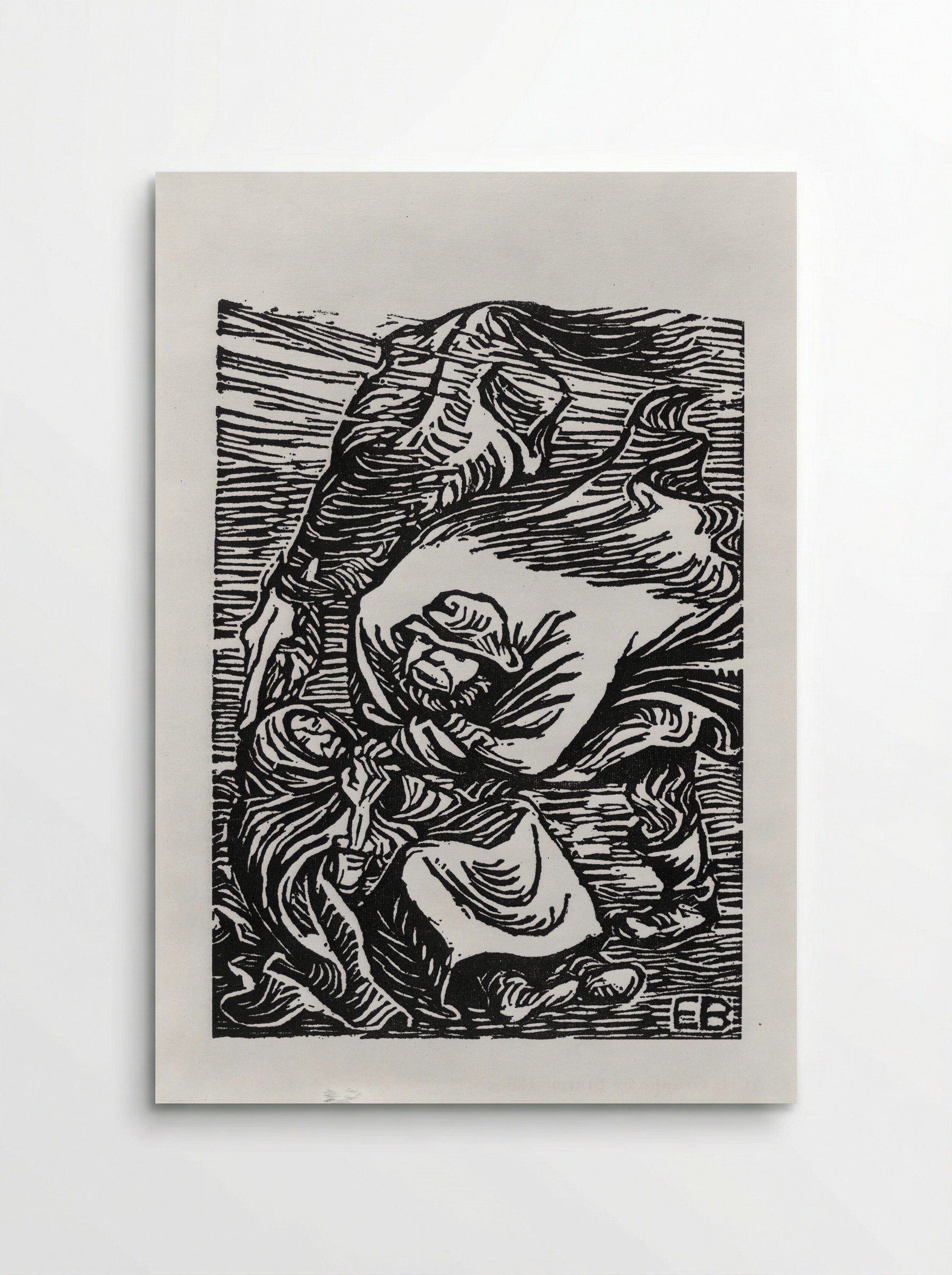Group in Storm - Ernst Barlach - Poster