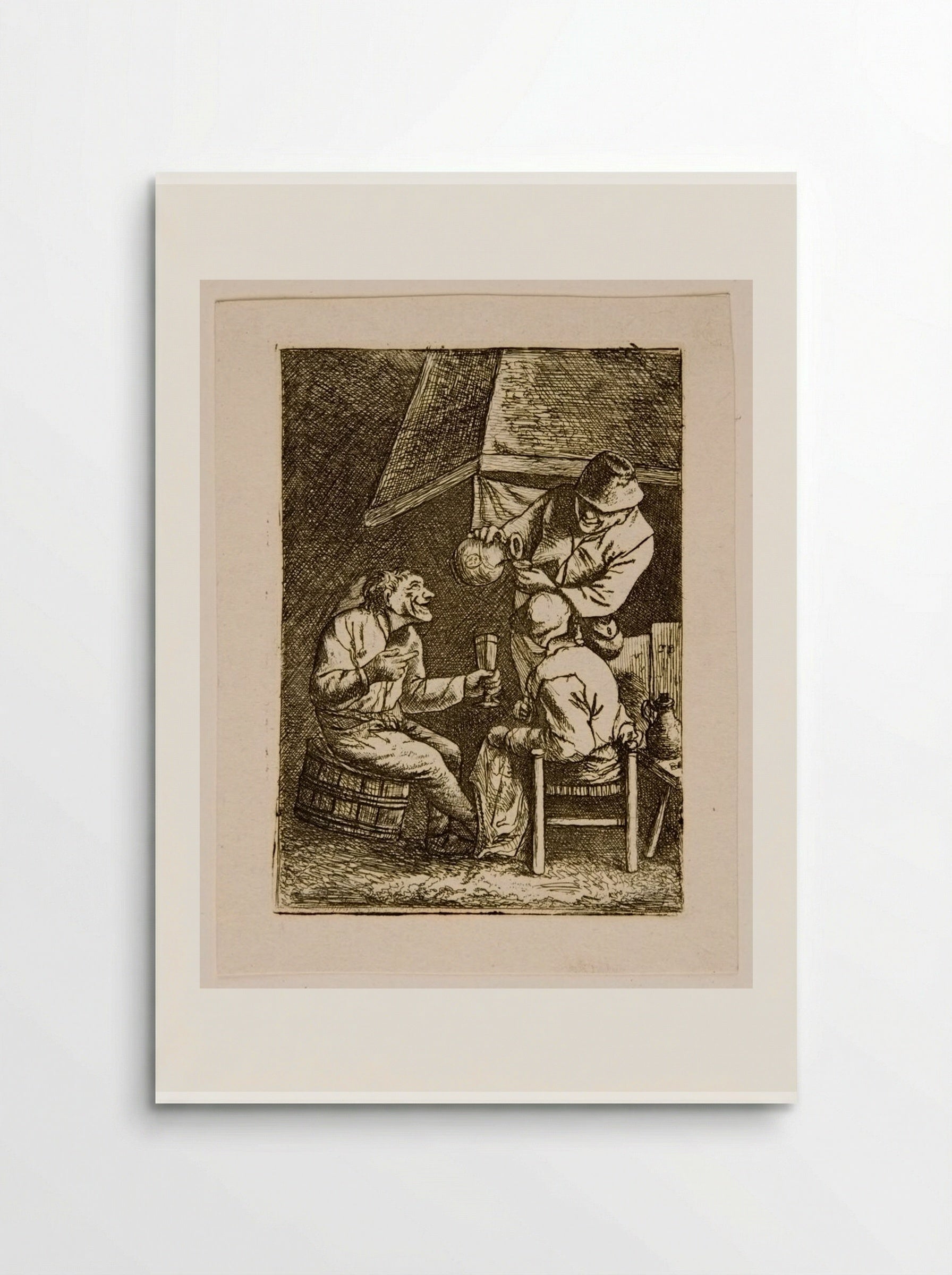 Group near a Chimney - David Deuchar - Poster