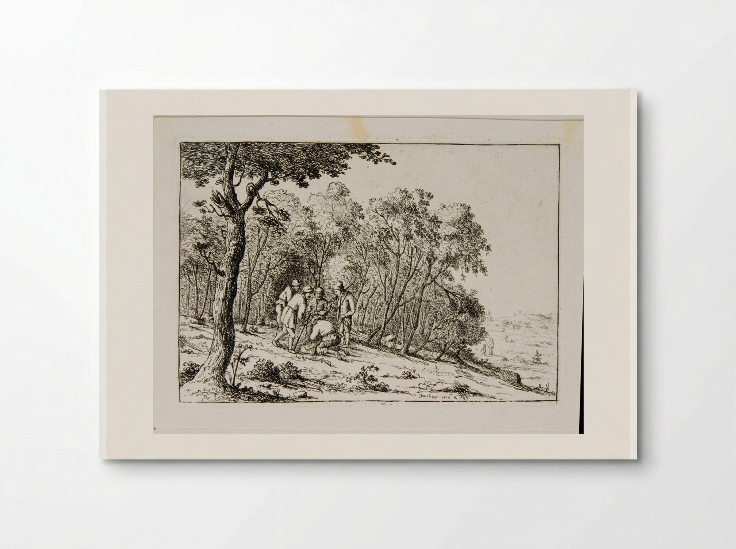 Group of Bandits in the Woods - David Deuchar - Poster